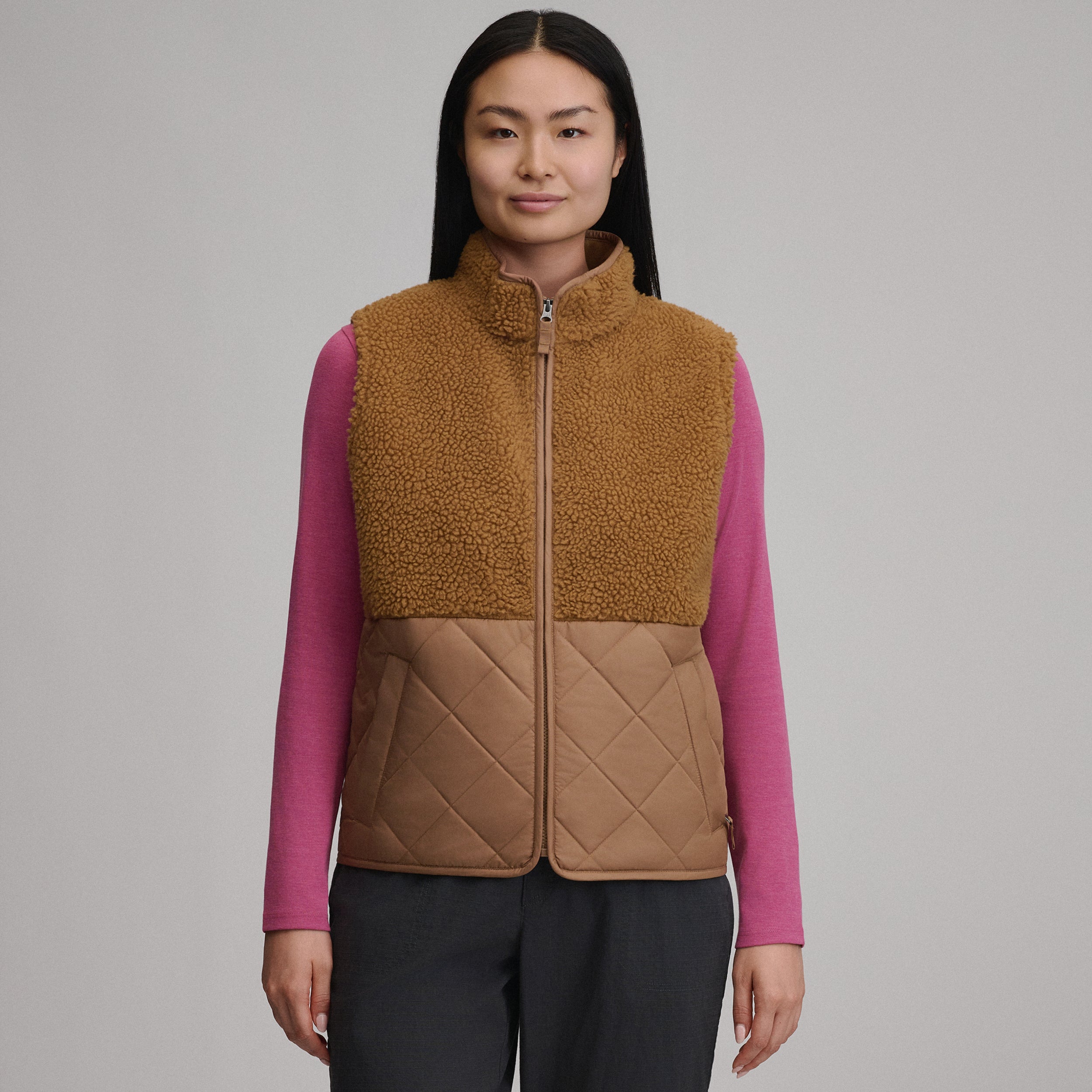 Women's Wander Mixed Media Fleece Vest