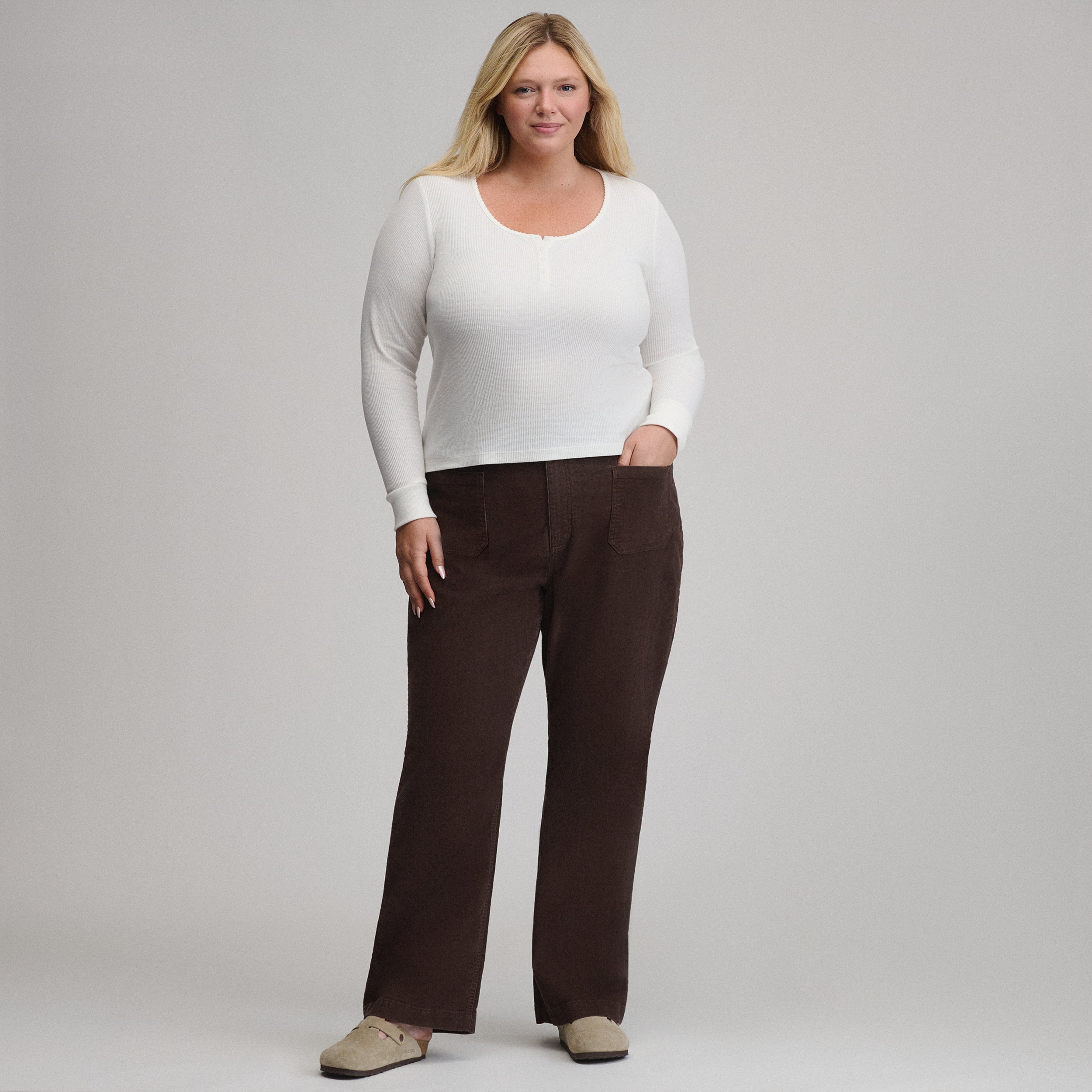 Women's True Icon Stretch Corduroy Pants - Image 8