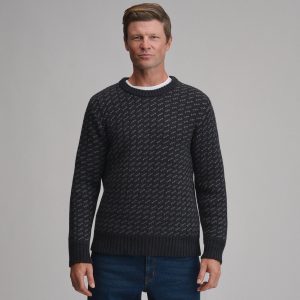 Men's Holiday Festive Birdseye Crew Sweater