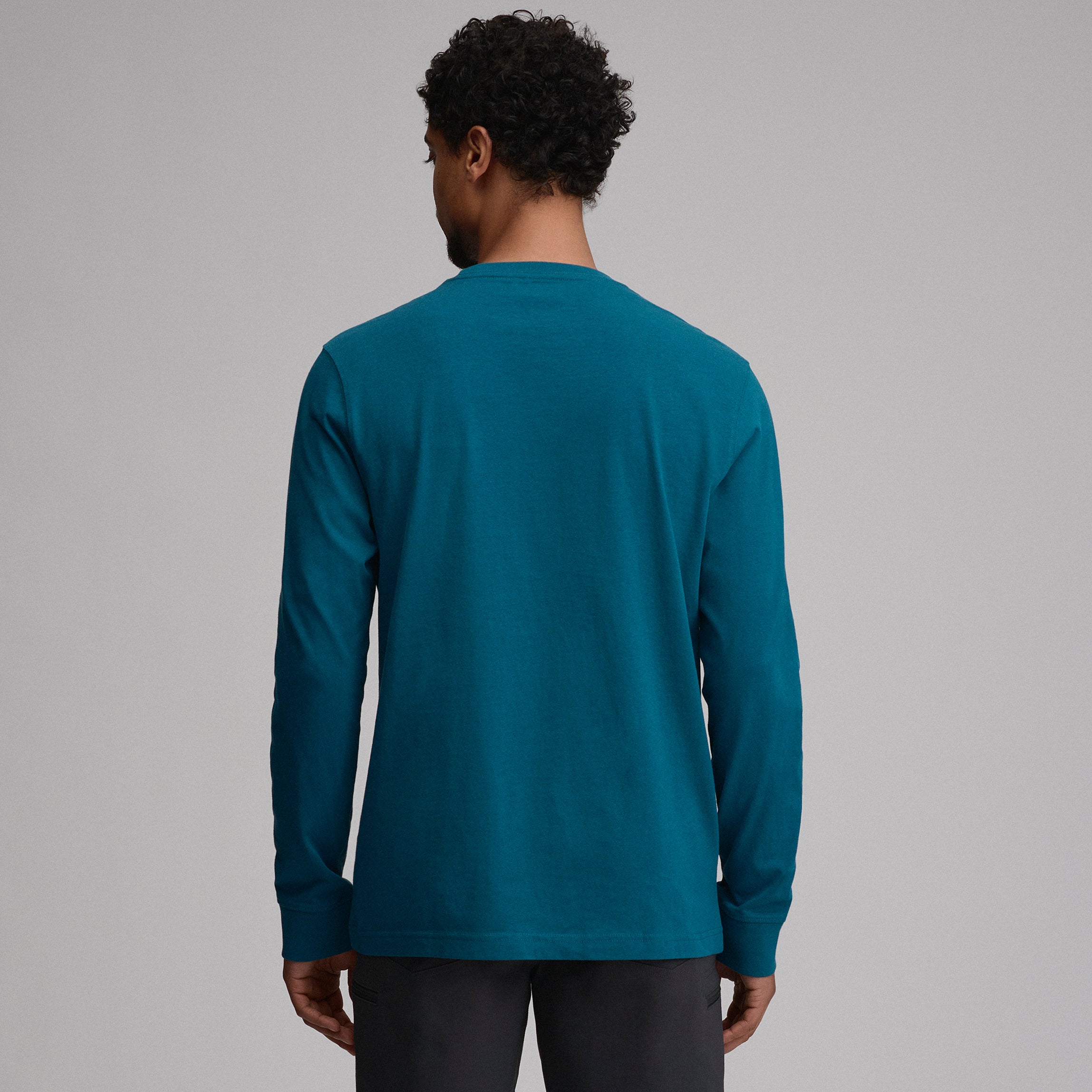 Men's Legend Wash 100% Cotton Long-Sleeve Classic T-Shirt - Image 18