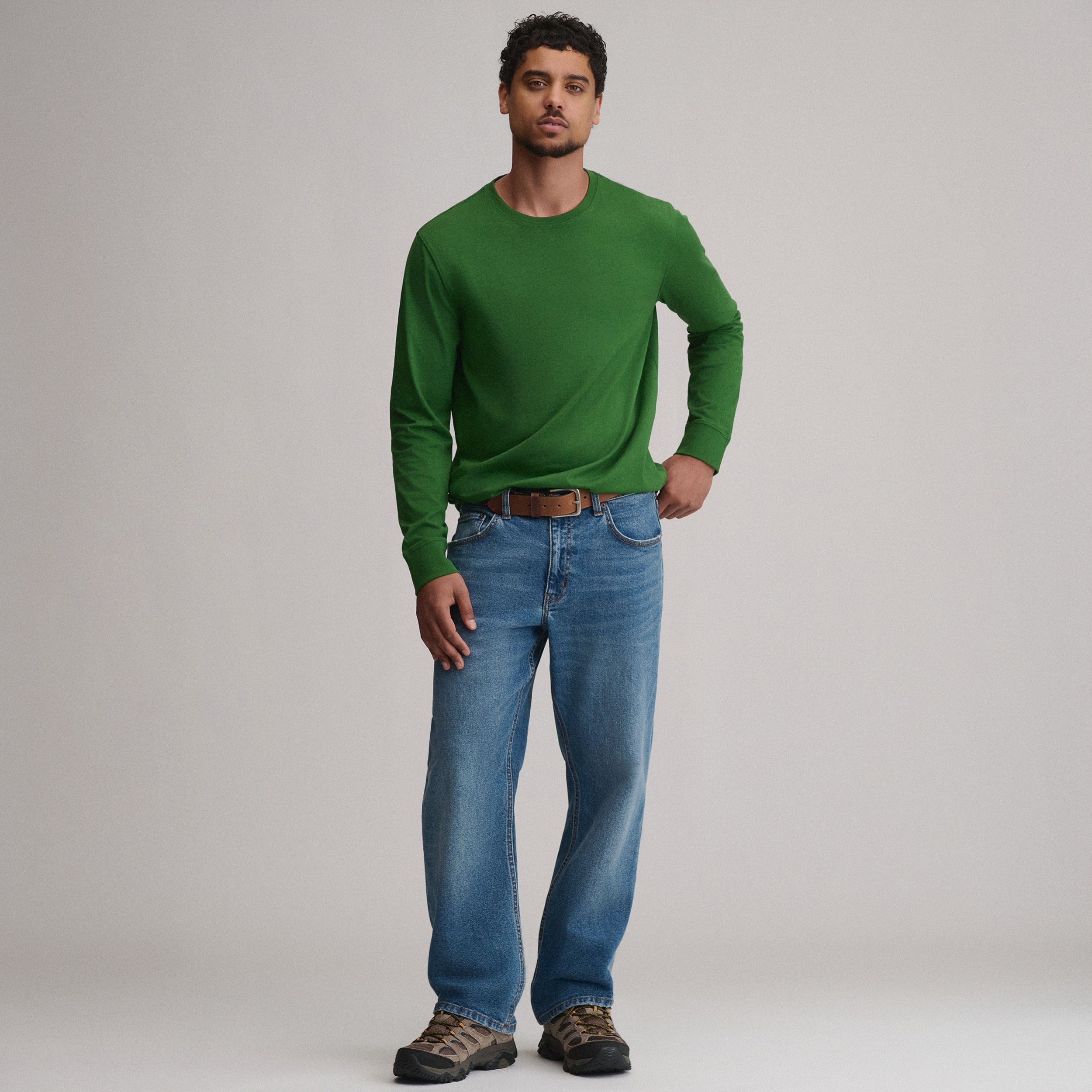 Men's Legend Wash 100% Cotton Long-Sleeve Classic T-Shirt - Image 8