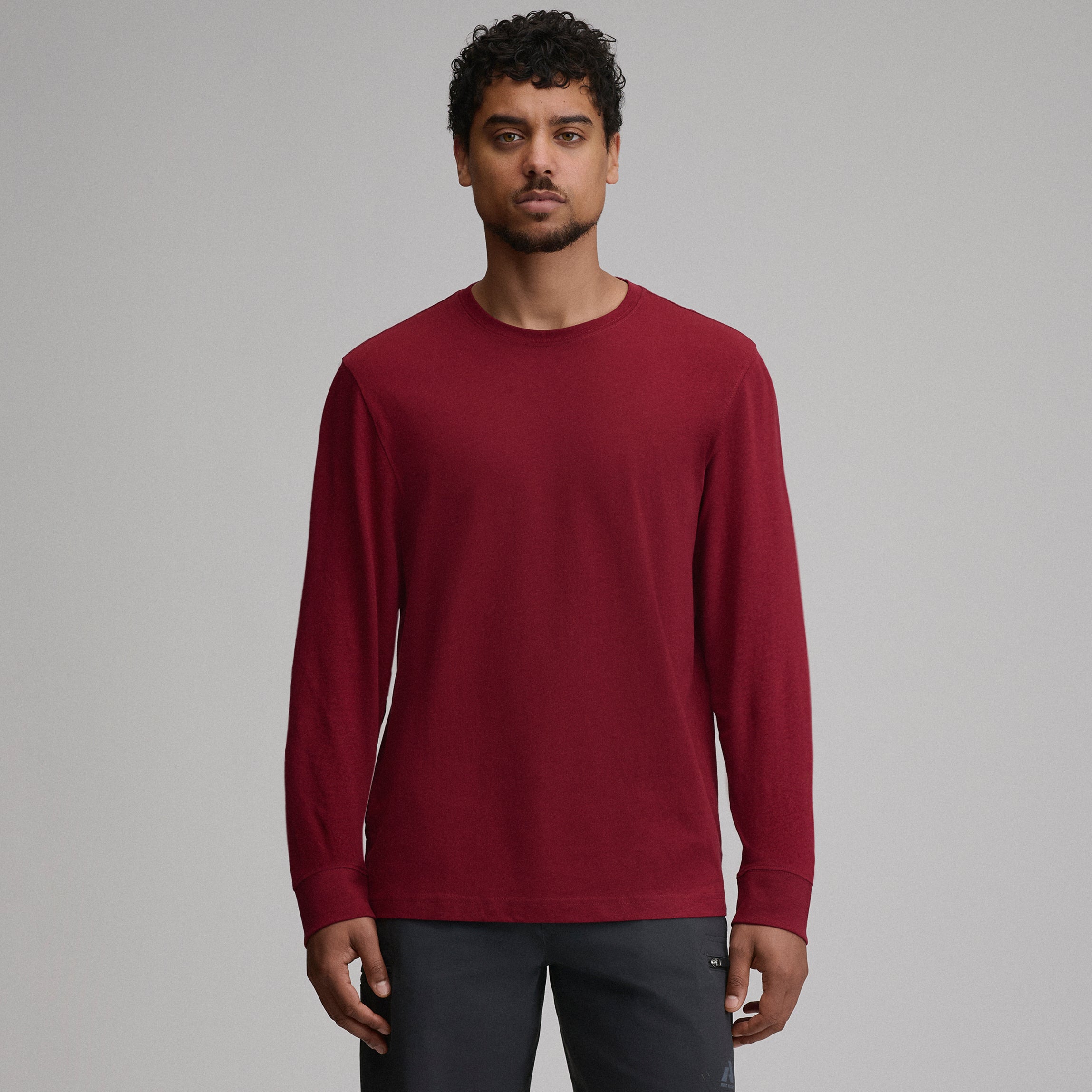Men's Legend Wash 100% Cotton Long-Sleeve Classic T-Shirt - Image 25