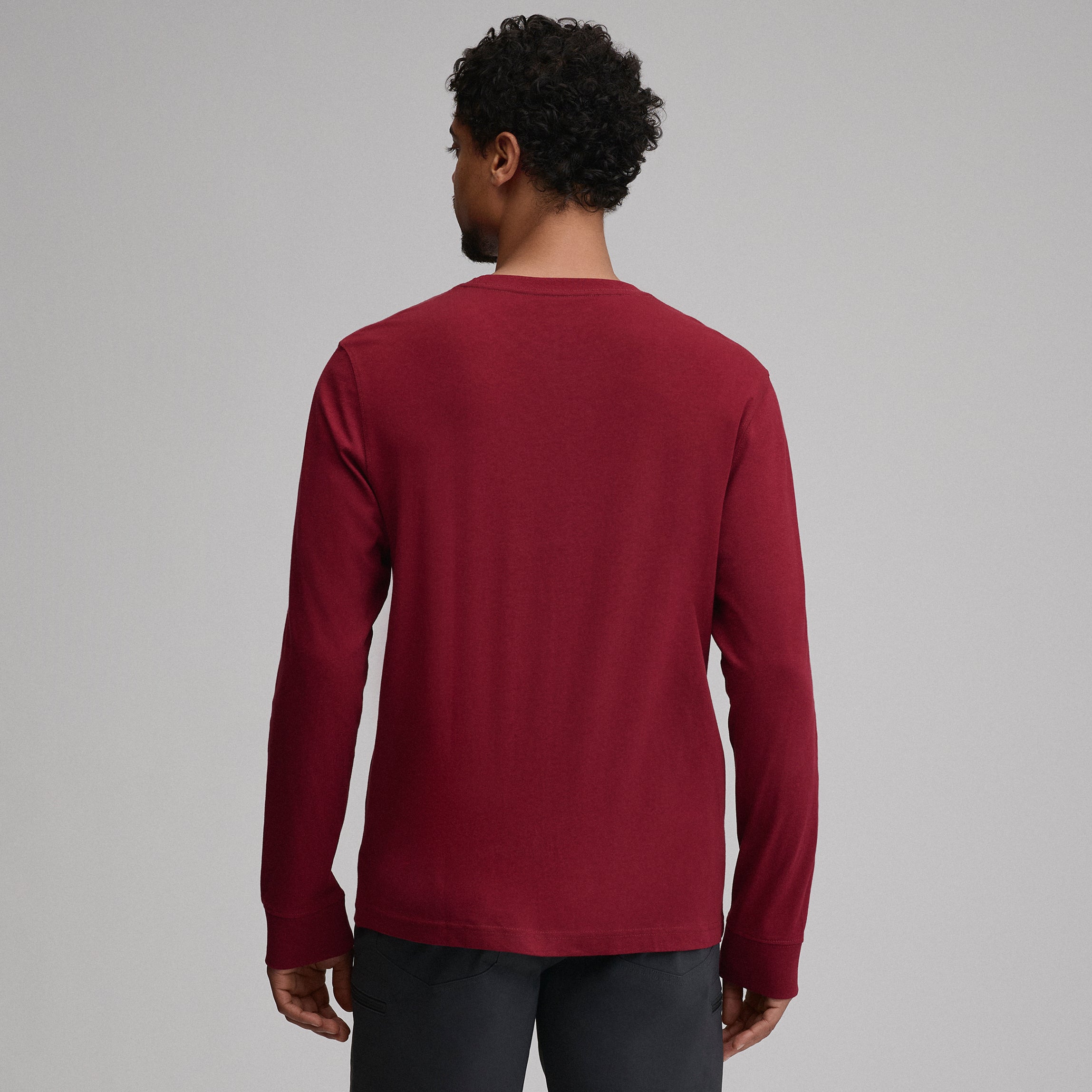 Men's Legend Wash 100% Cotton Long-Sleeve Classic T-Shirt - Image 26