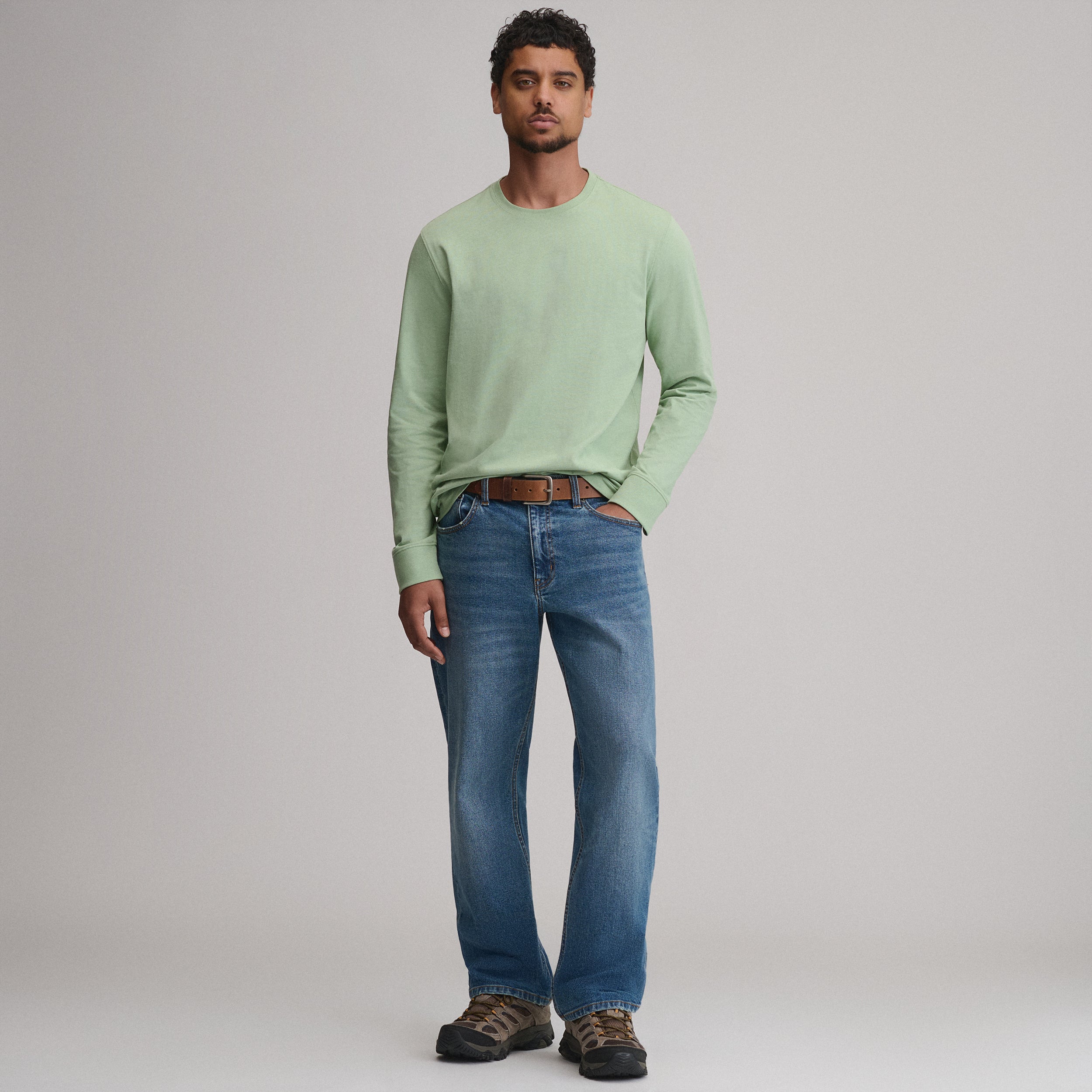 Men's Legend Wash 100% Cotton Long-Sleeve Classic T-Shirt - Image 12