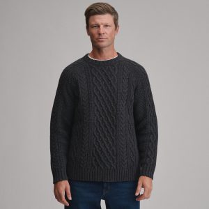 Men's Northwest Cable-Knit Crew Sweater