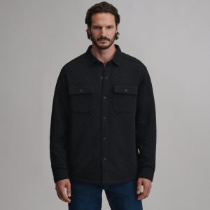 Men's Quilted Shirt Jacket