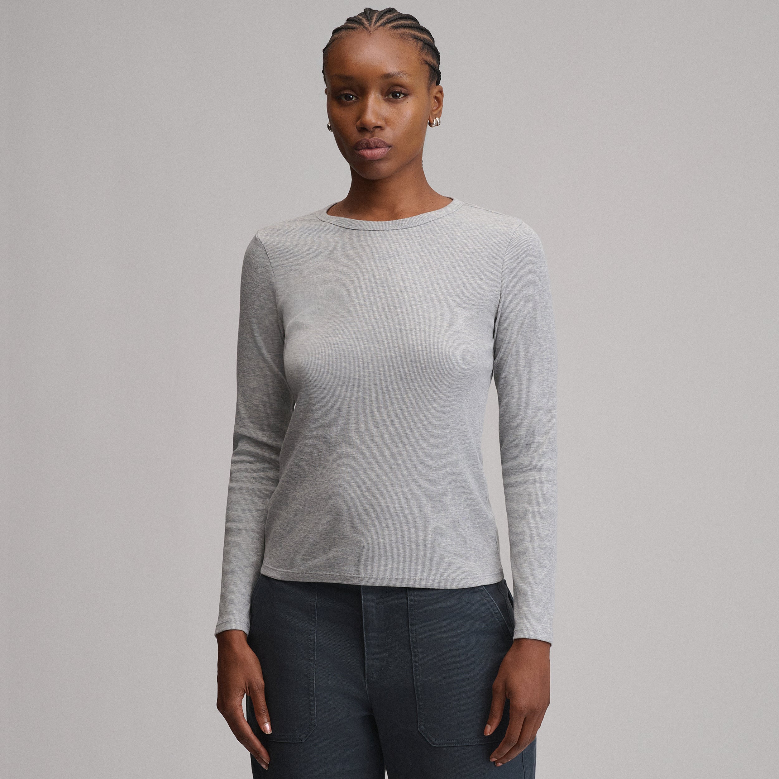 Women's Softline Rib Long-Sleeve Crew - Image 13
