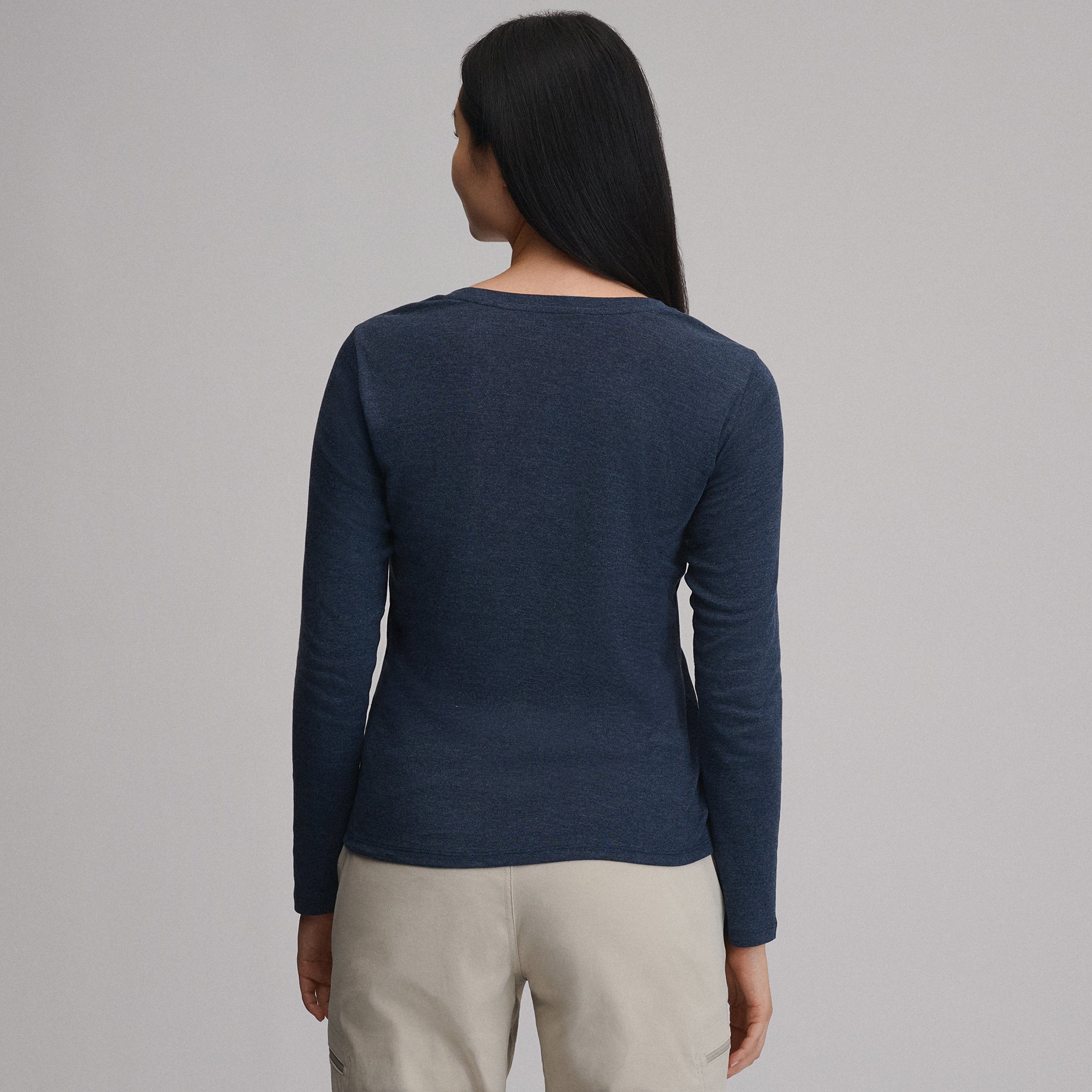 Women's Everyday Long-Sleeve Crewneck T-Shirt - Image 2