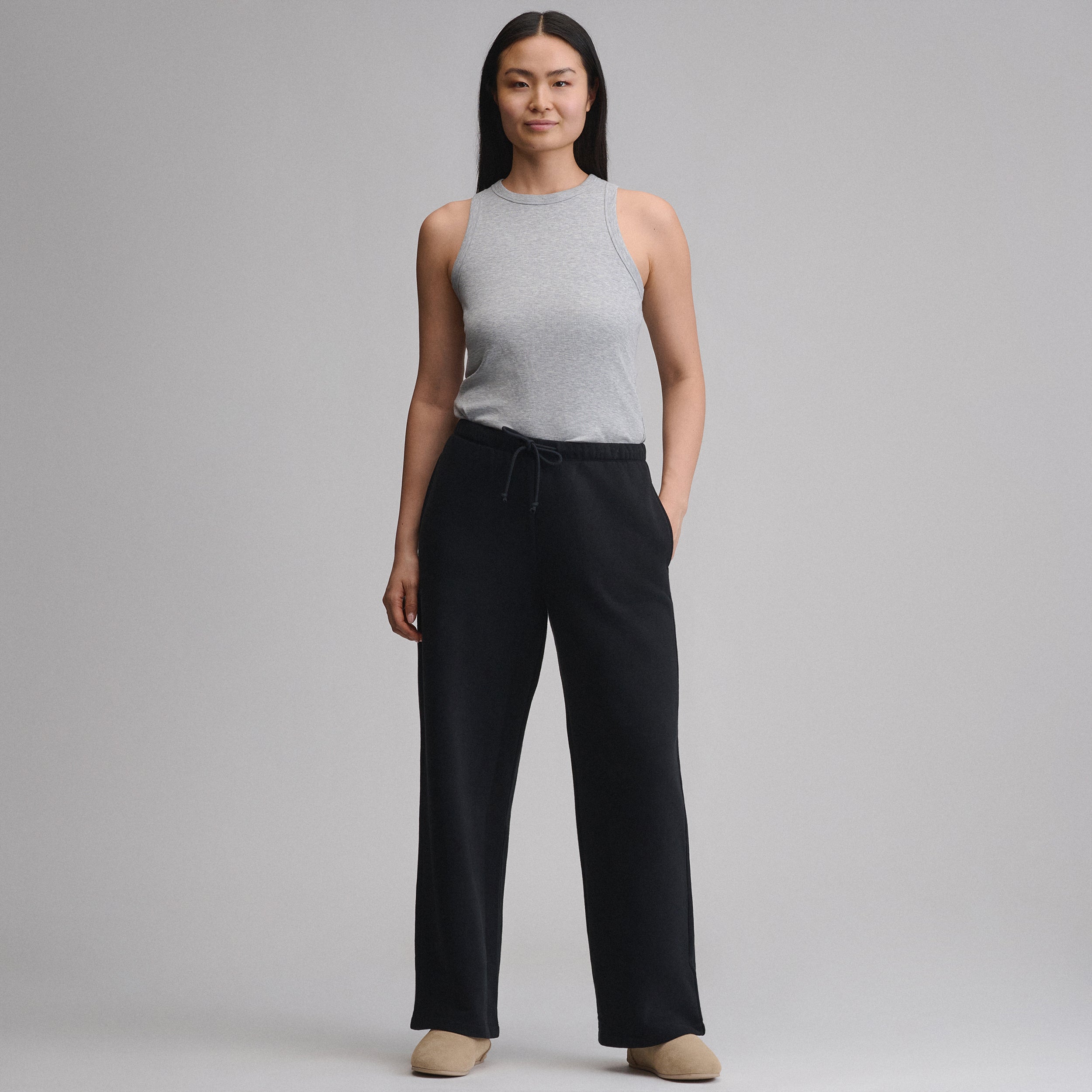 Women's Vintage Soft Relaxed Fit Wide Leg Sweatpants - Image 4