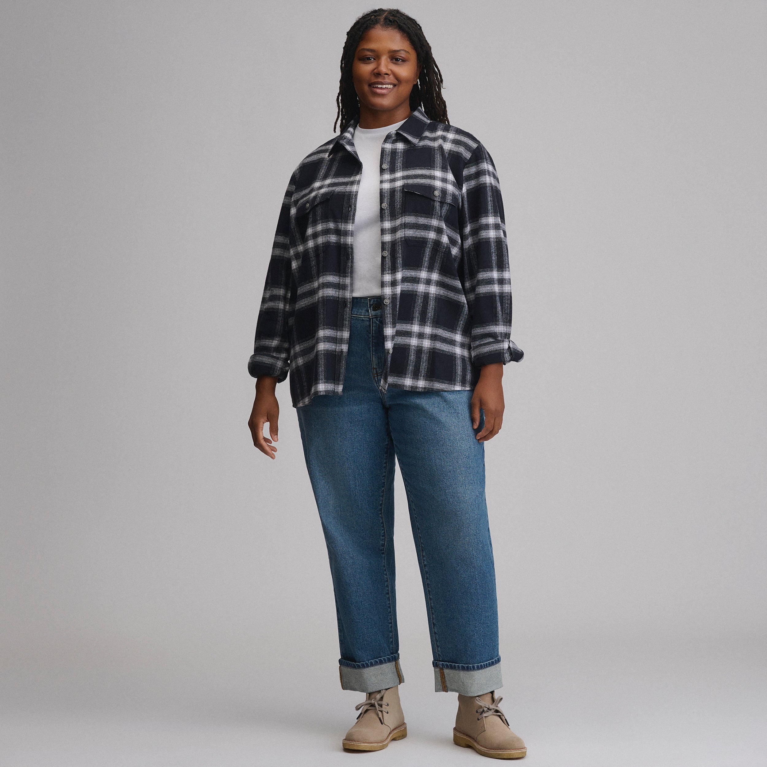 Women's Long-Sleeve Heritage Soft Classic Flannel Shirt - Image 24