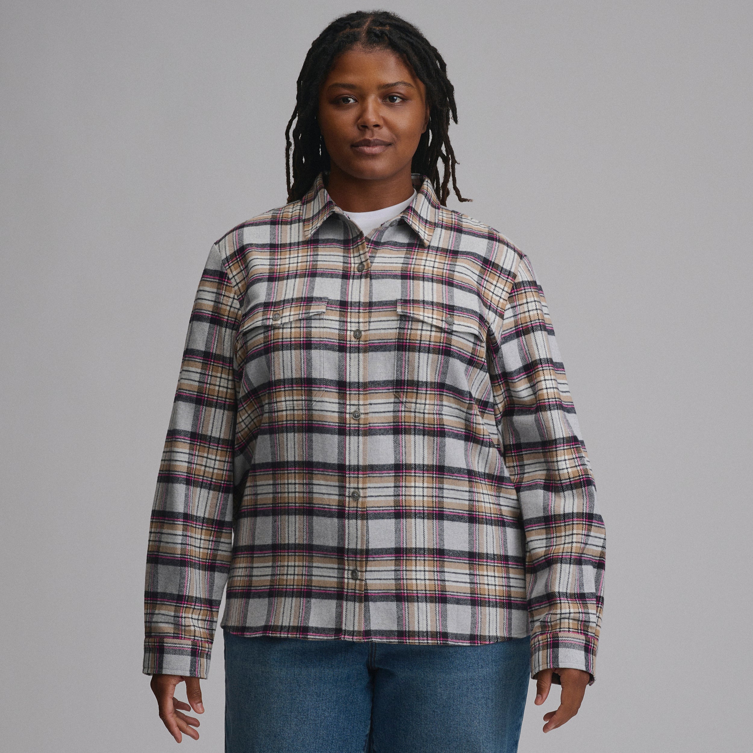 Women's Long-Sleeve Heritage Soft Classic Flannel Shirt - Image 17