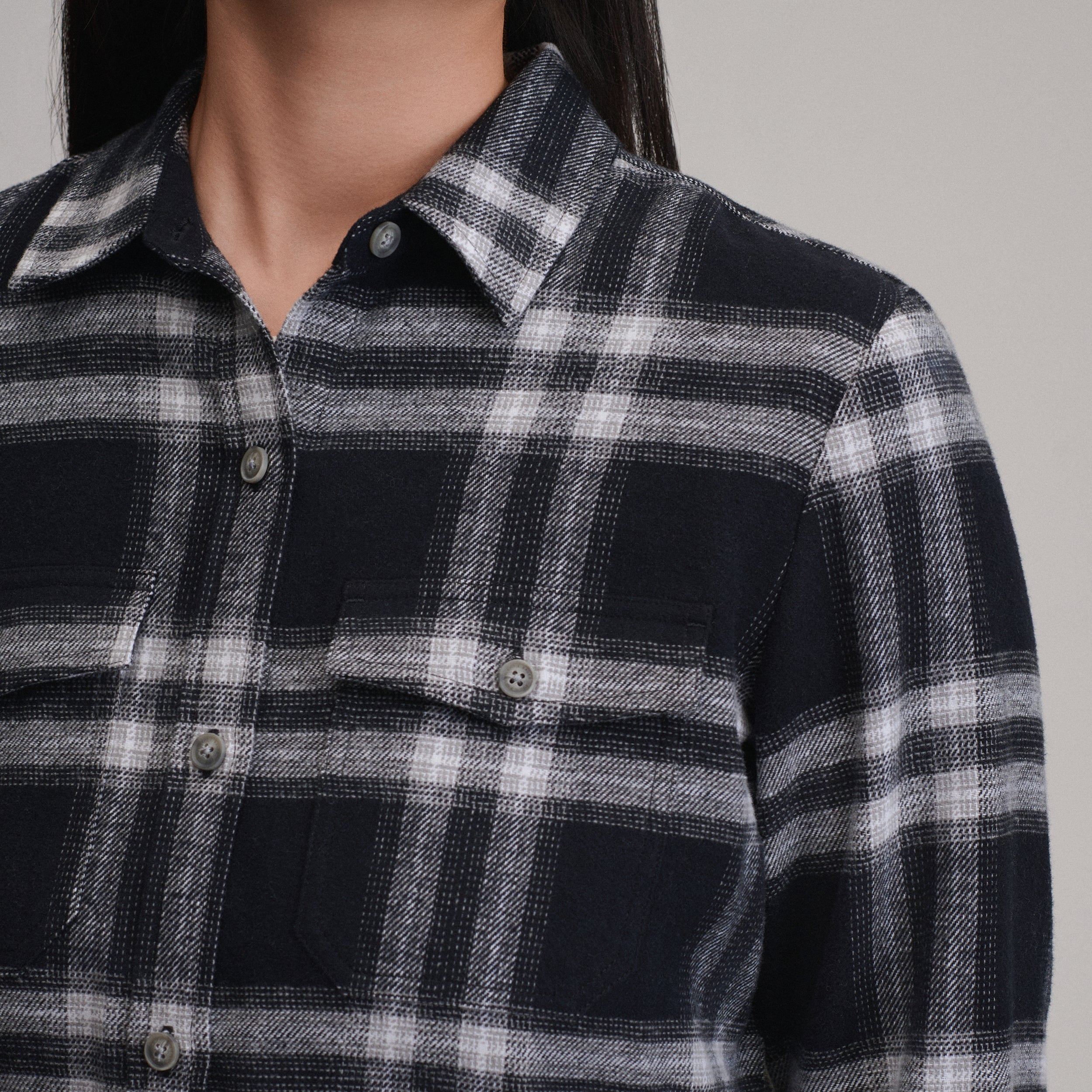Women's Long-Sleeve Heritage Soft Classic Flannel Shirt - Image 3