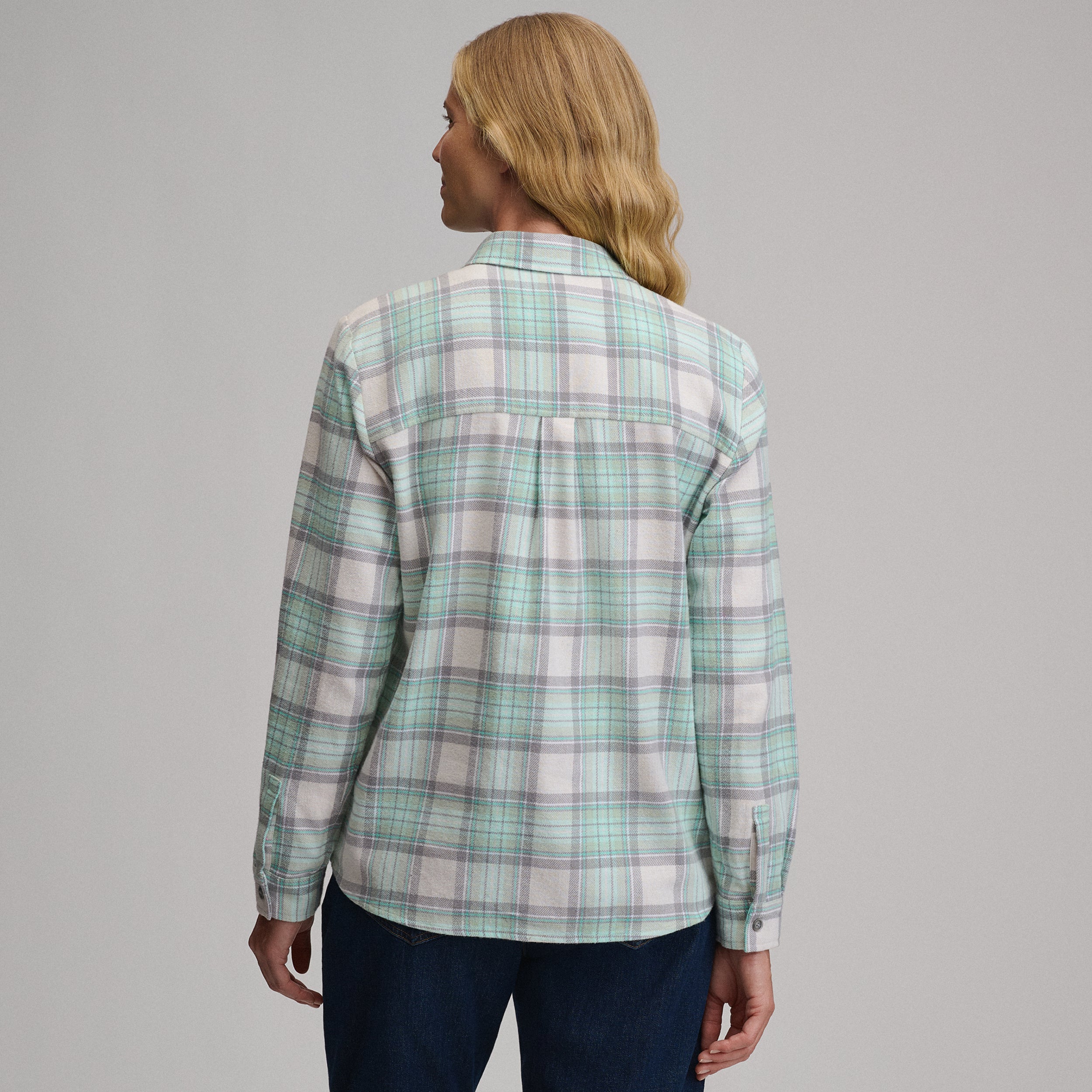 Women's Long-Sleeve Heritage Soft Classic Flannel Shirt - Image 14