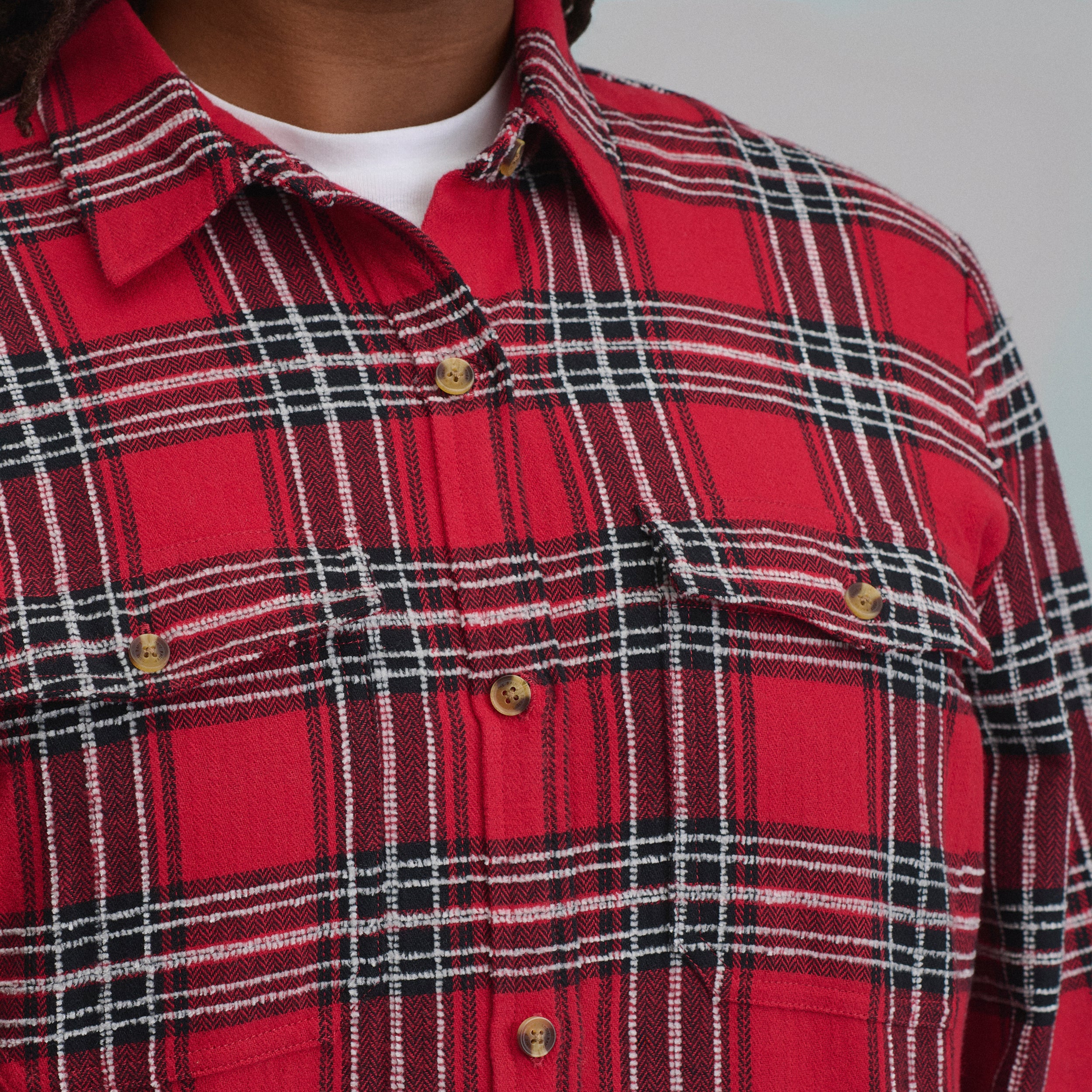 Women's Long-Sleeve Heritage Soft Classic Novelty Flannel Shirt - Image 7
