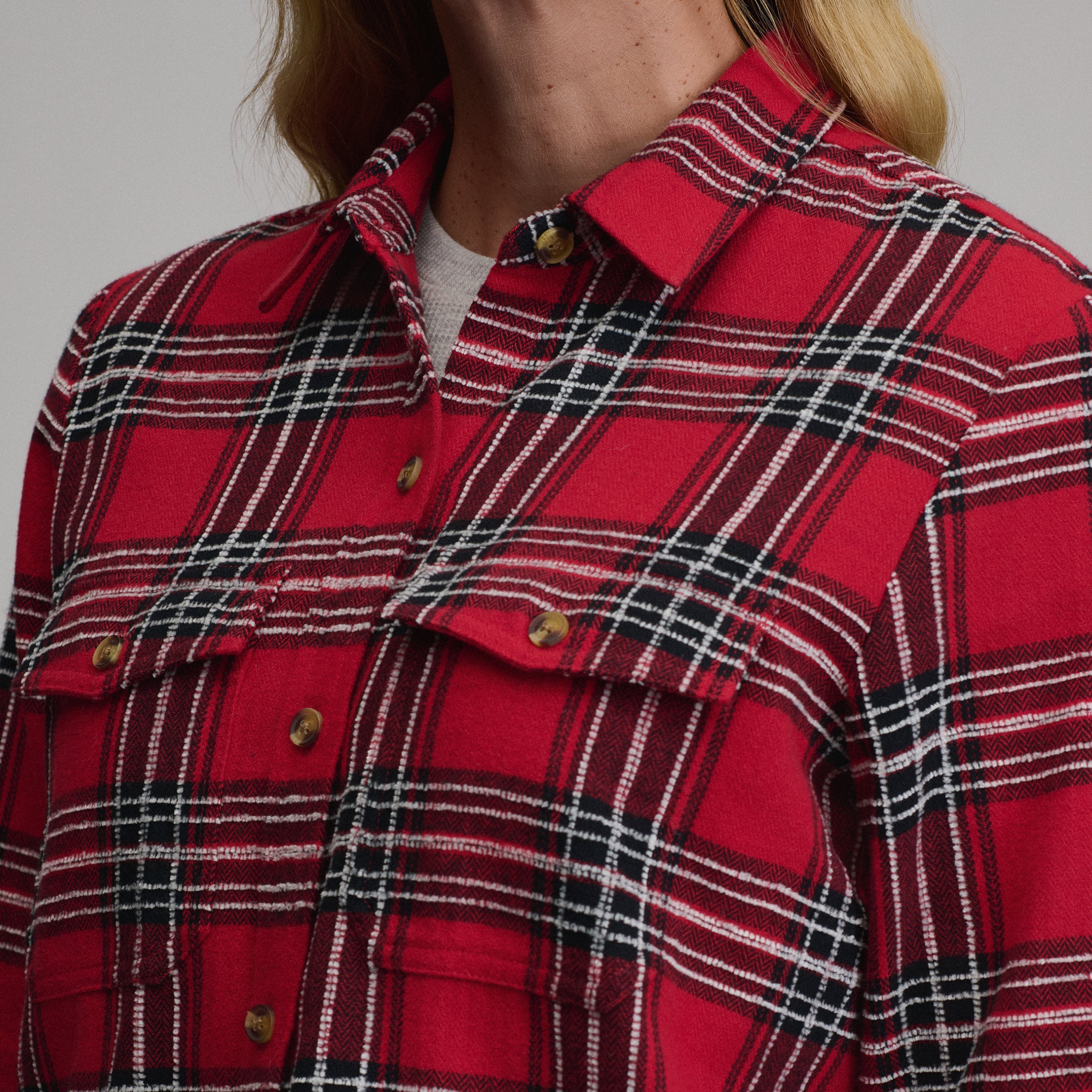 Women's Long-Sleeve Heritage Soft Classic Novelty Flannel Shirt - Image 3