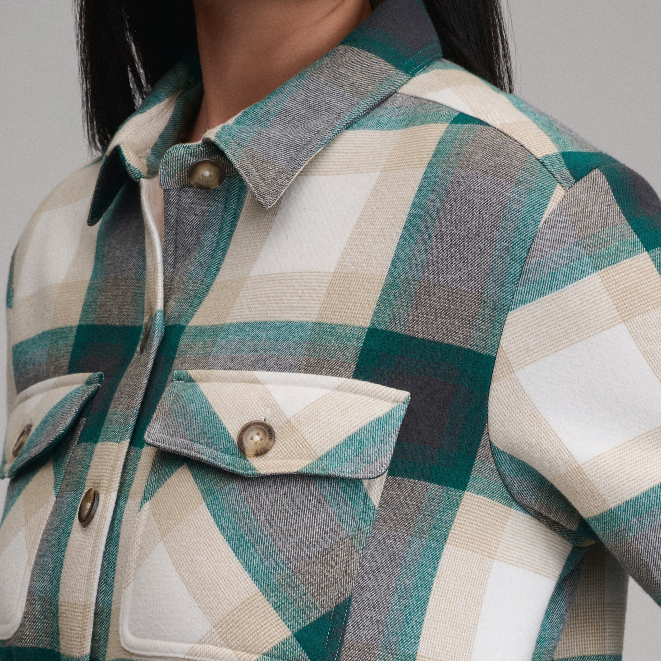 Women's Heritage Faux Shearling Shirt Jacket - Image 3