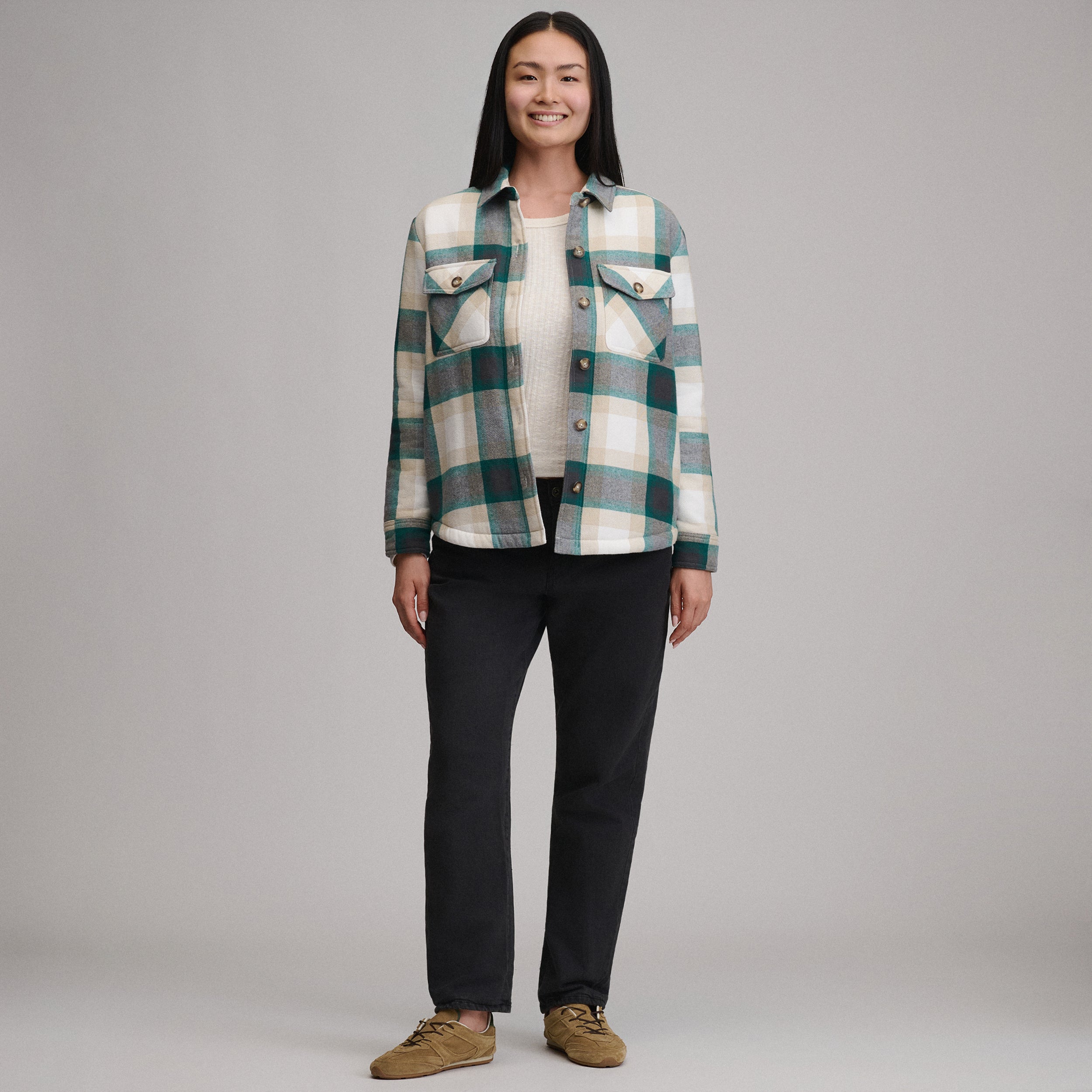 Women's Heritage Faux Shearling Shirt Jacket - Image 4