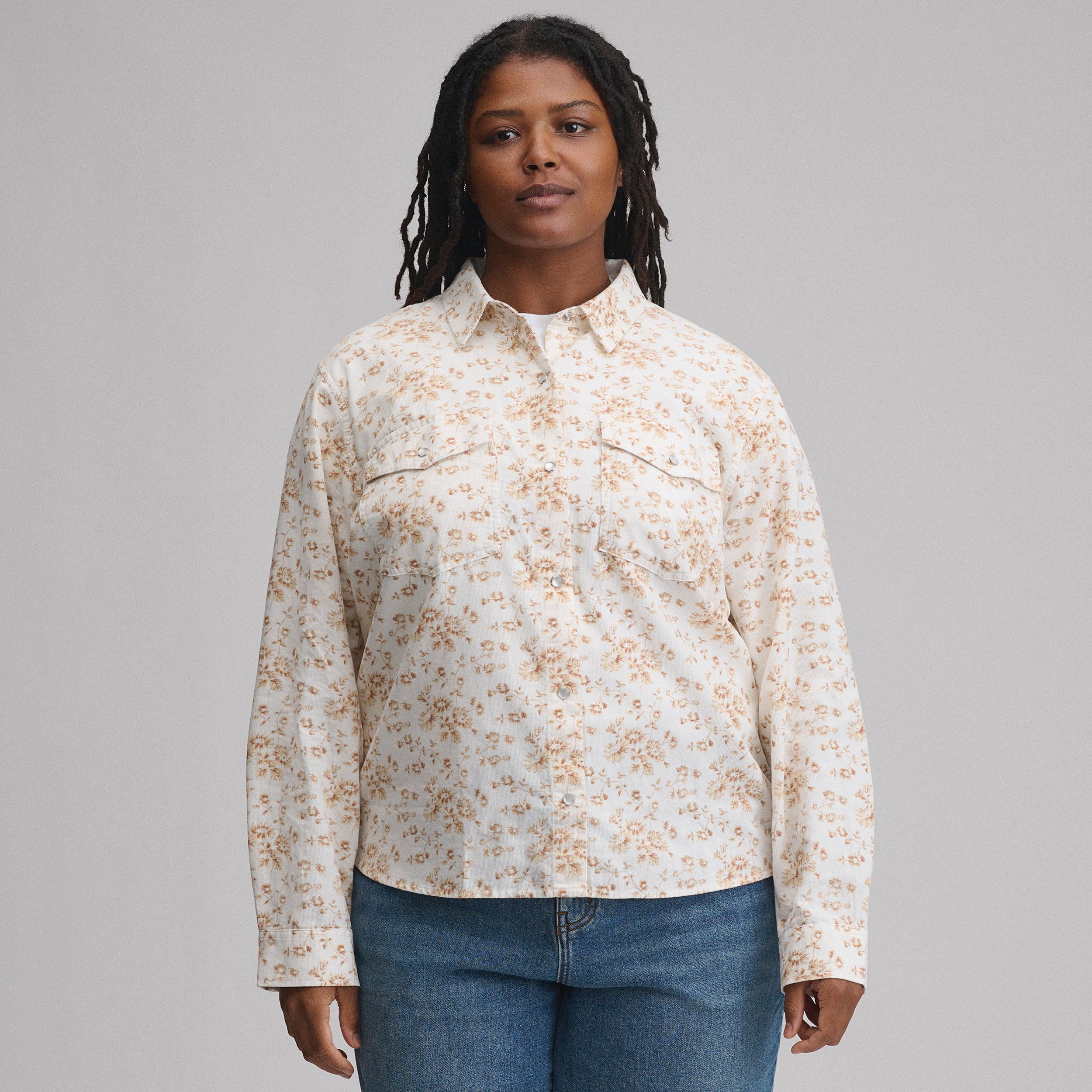 Women's Long-Sleeve Western Button-Down Shirt - Image 8