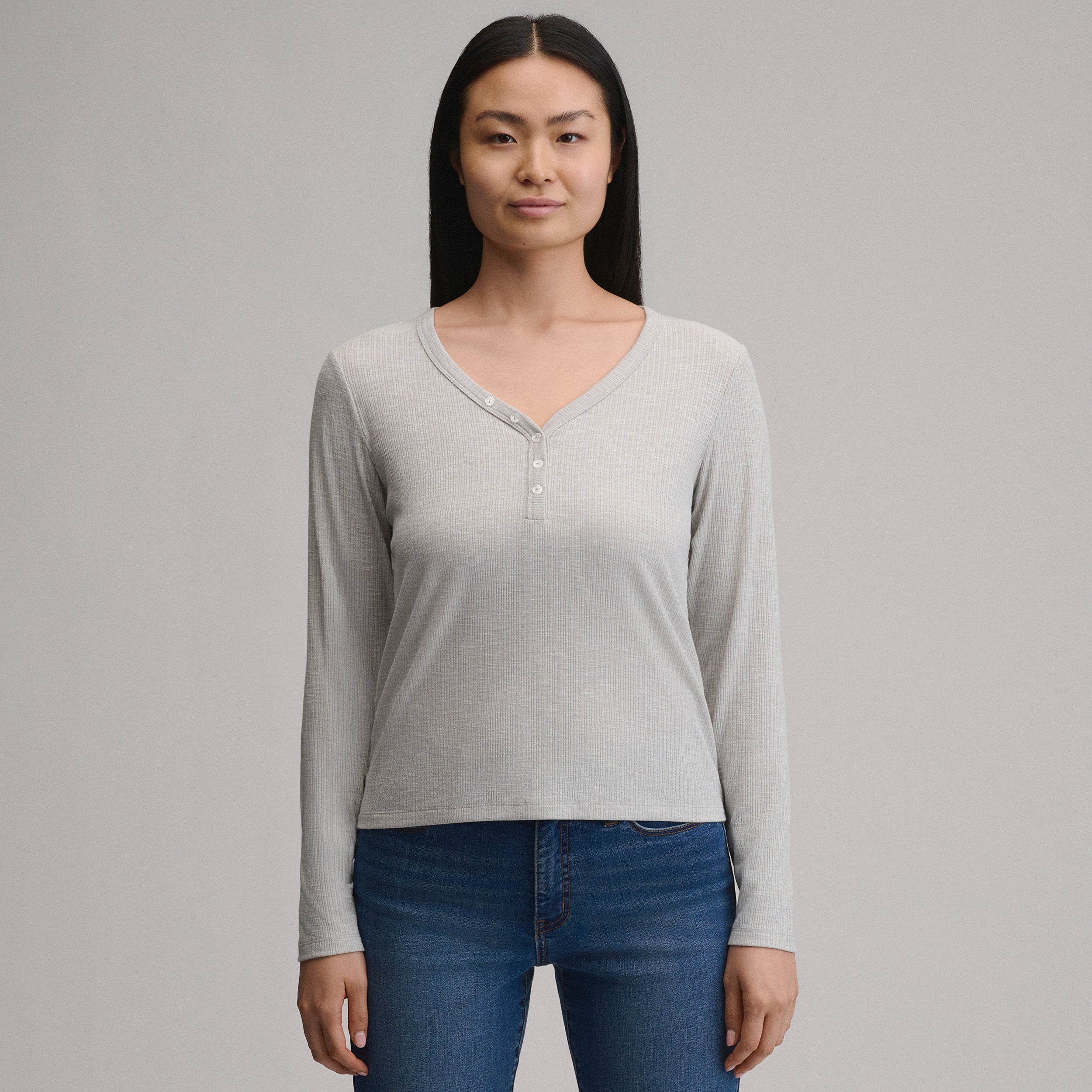 Women's Long-Sleeve Multi Button Henley - Image 9
