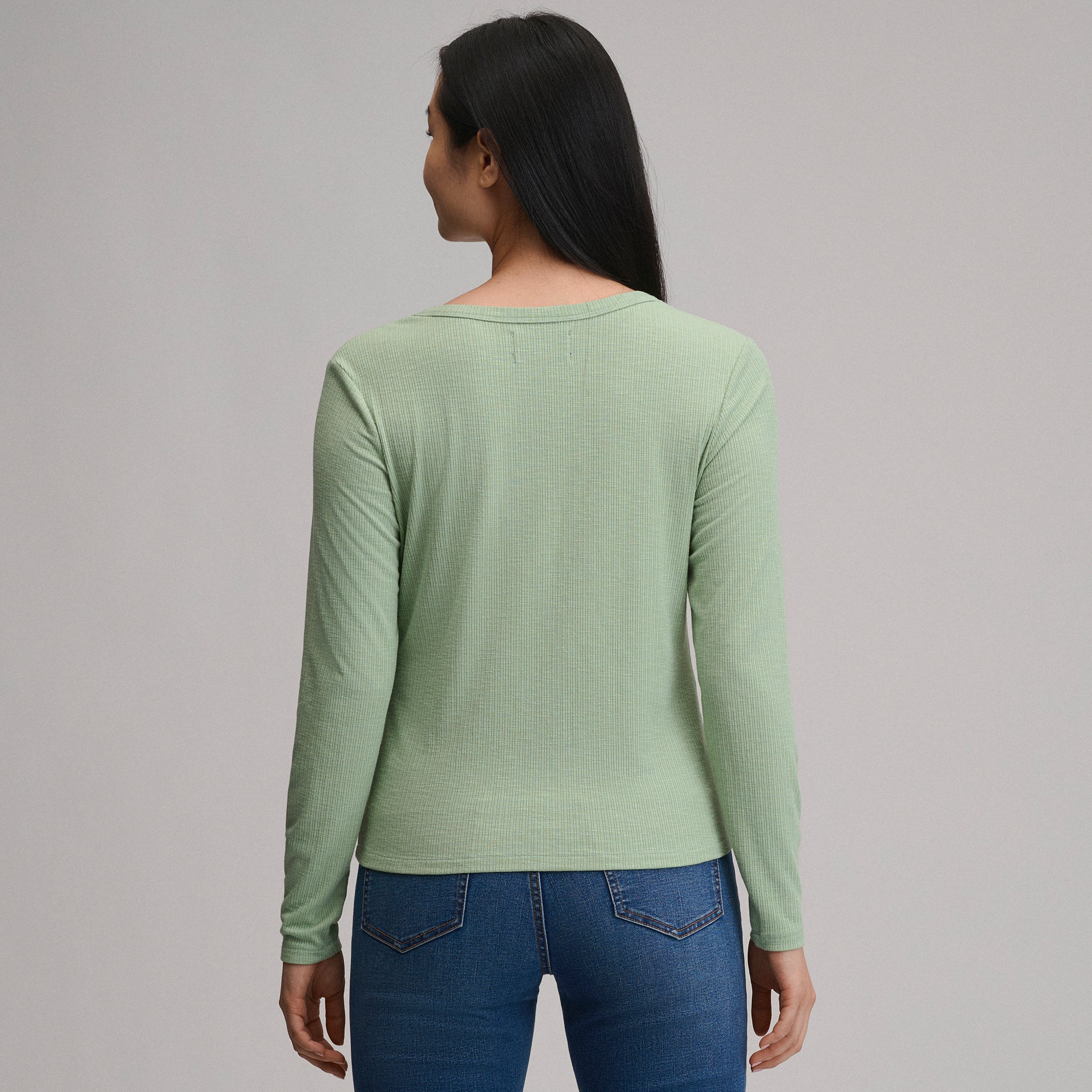Women's Long-Sleeve Multi Button Henley - Image 14