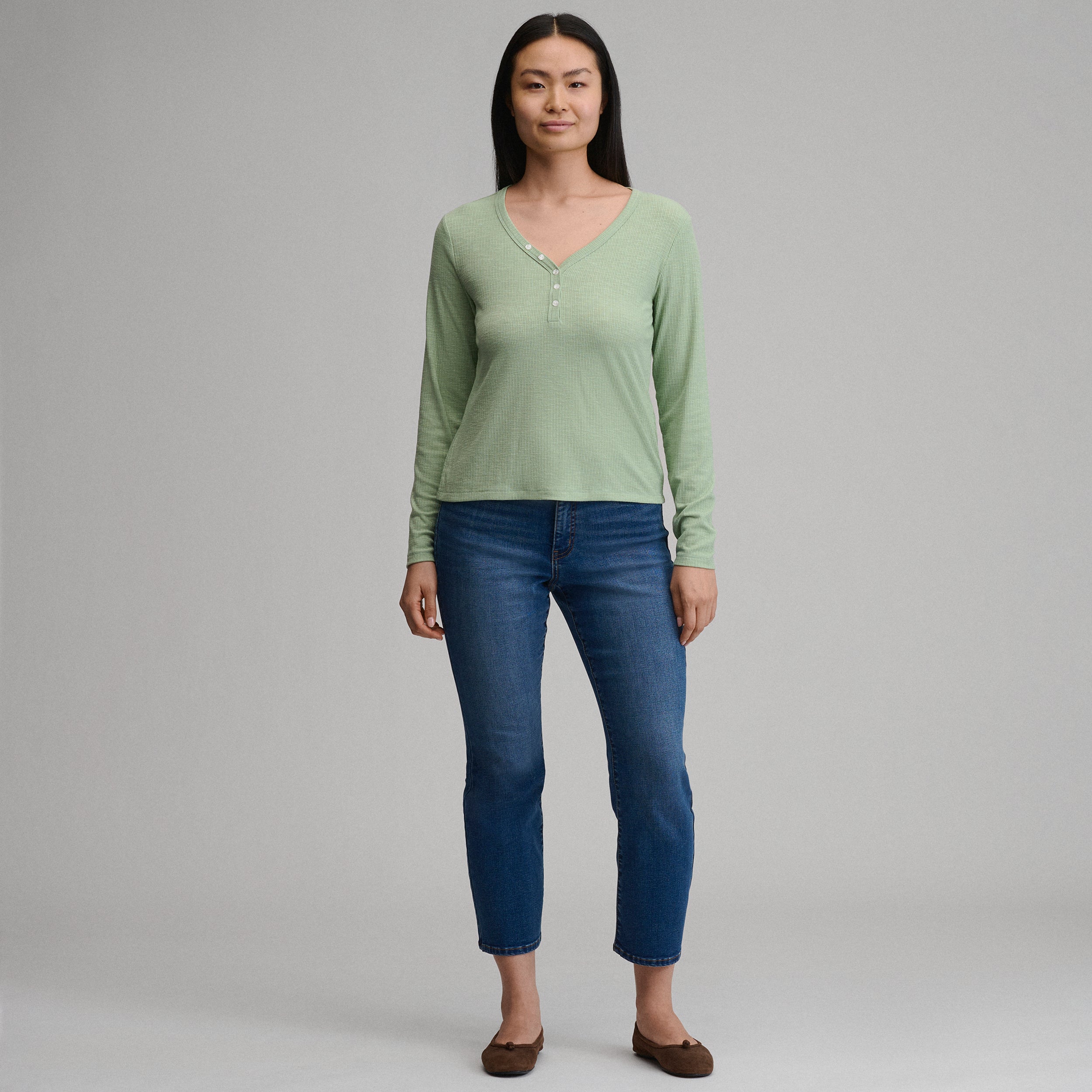 Women's Long-Sleeve Multi Button Henley - Image 16