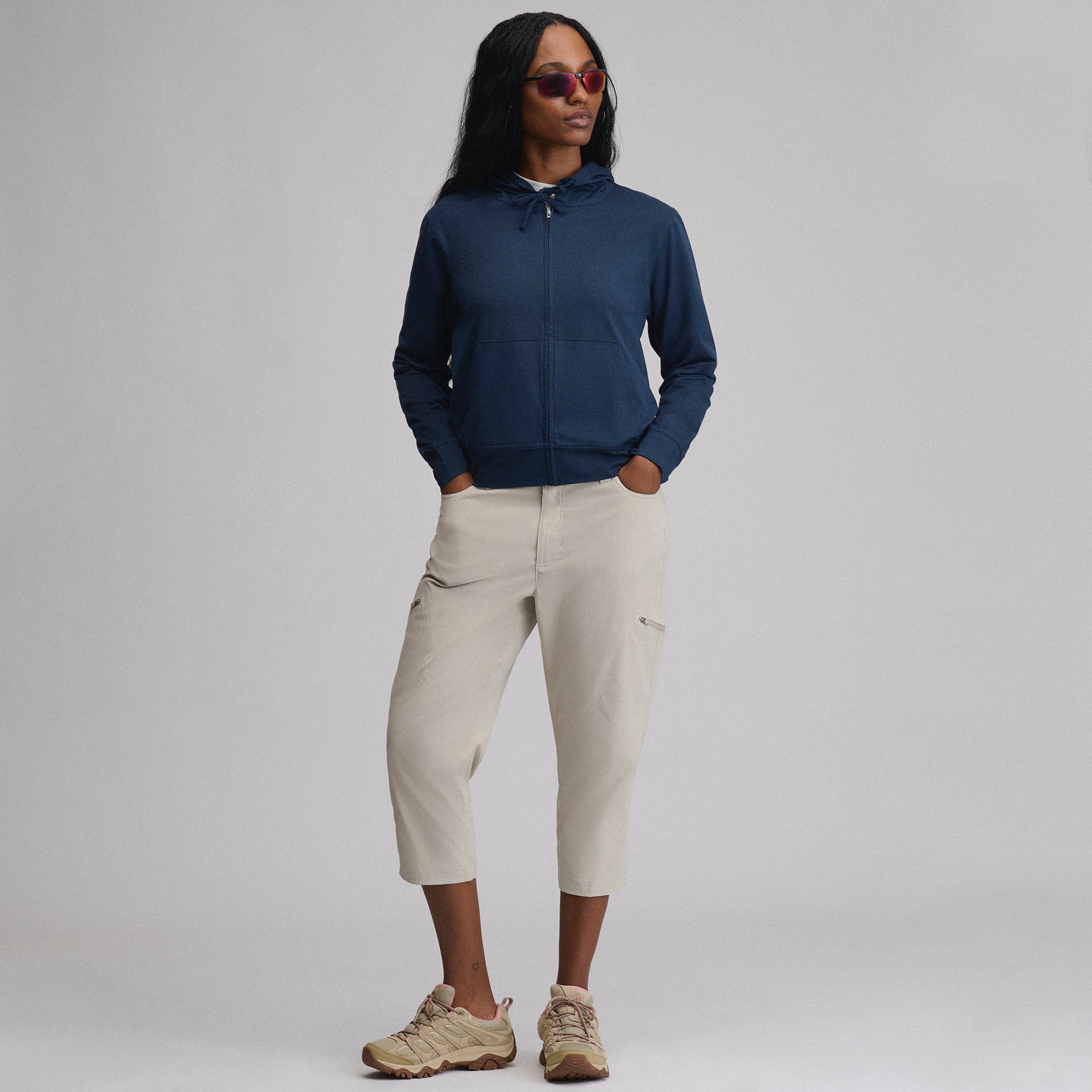 Women's Long-Sleeve Train Ascent Full-Zip Hood Pullover - Image 10