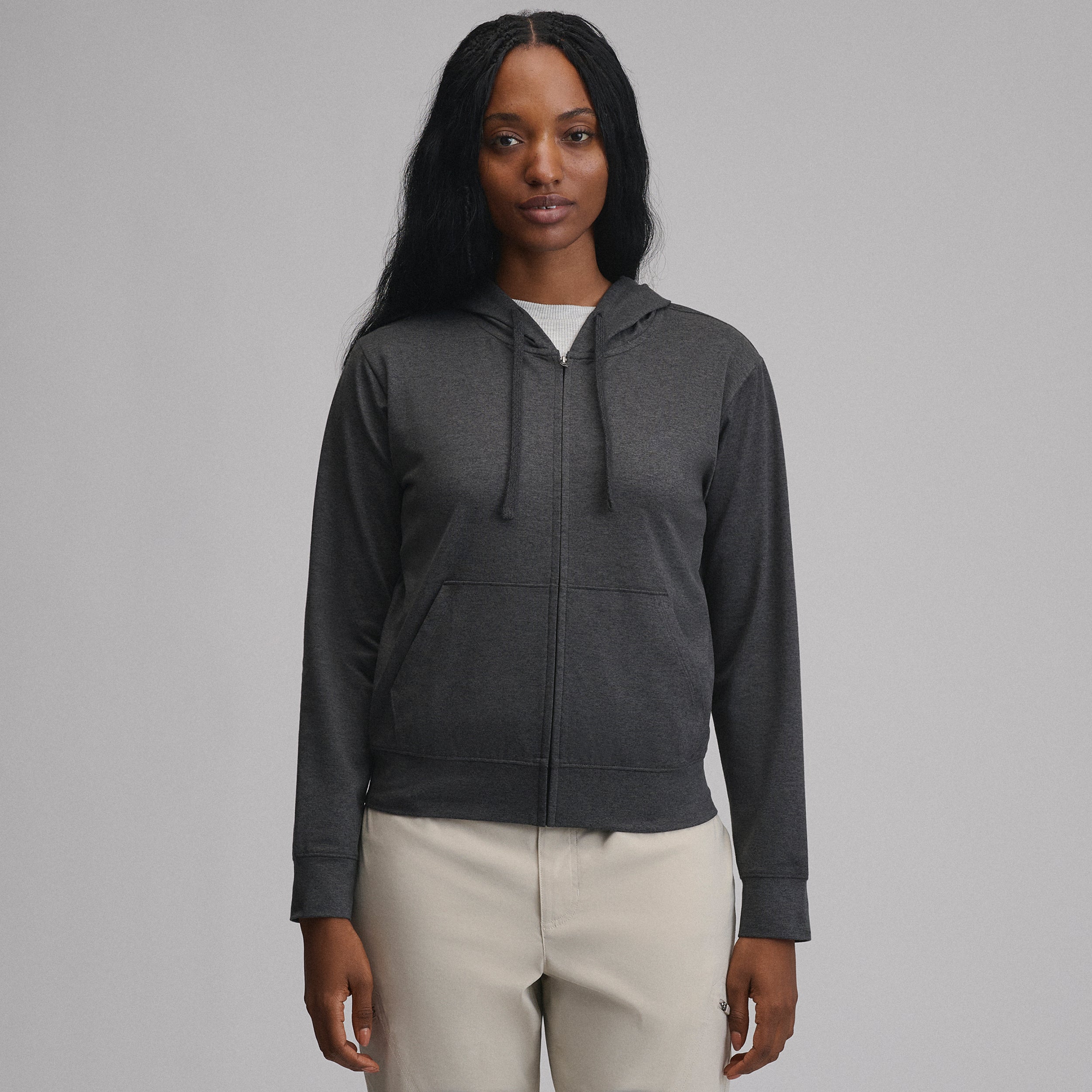 Women's Long-Sleeve Train Ascent Full-Zip Hood Pullover - Image 11