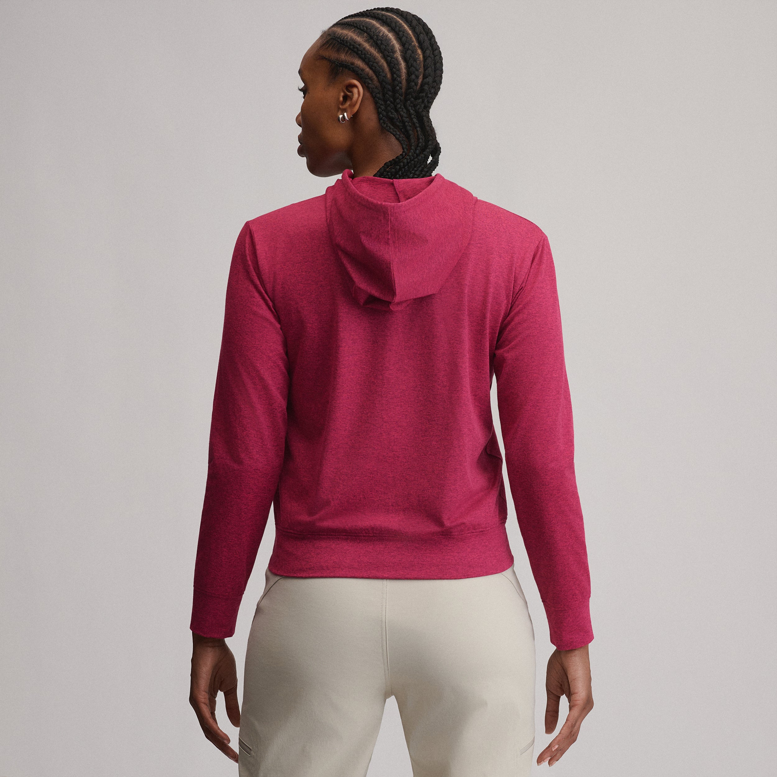Women's Long-Sleeve Train Ascent Full-Zip Hood Pullover - Image 2