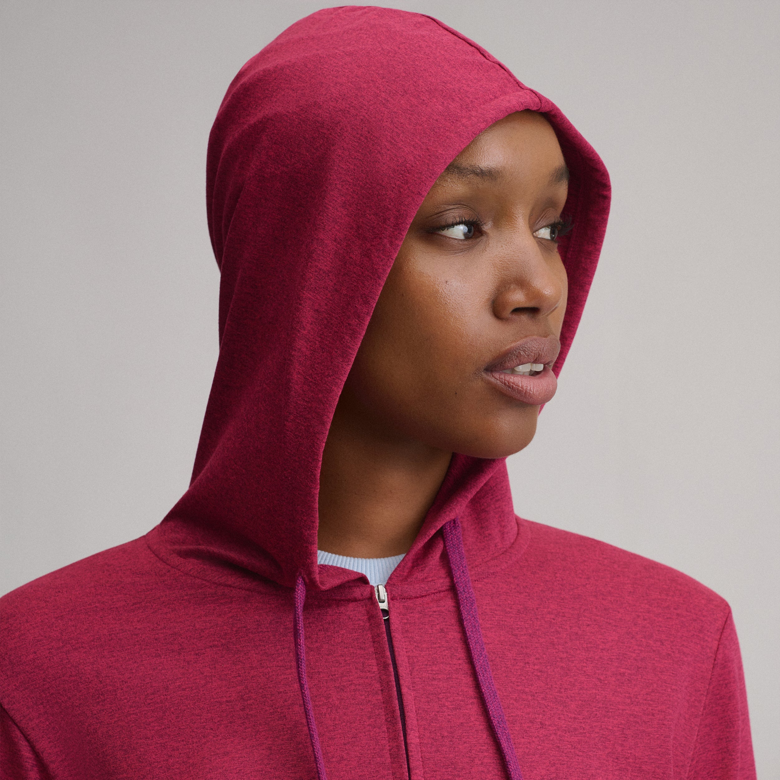 Women's Long-Sleeve Train Ascent Full-Zip Hood Pullover - Image 4