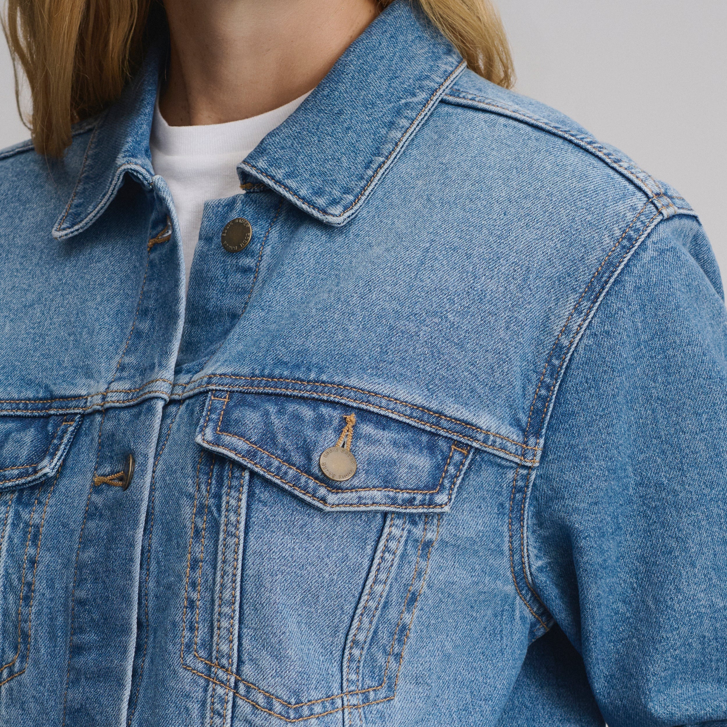 Women's Iconic Denim Jacket - Image 3