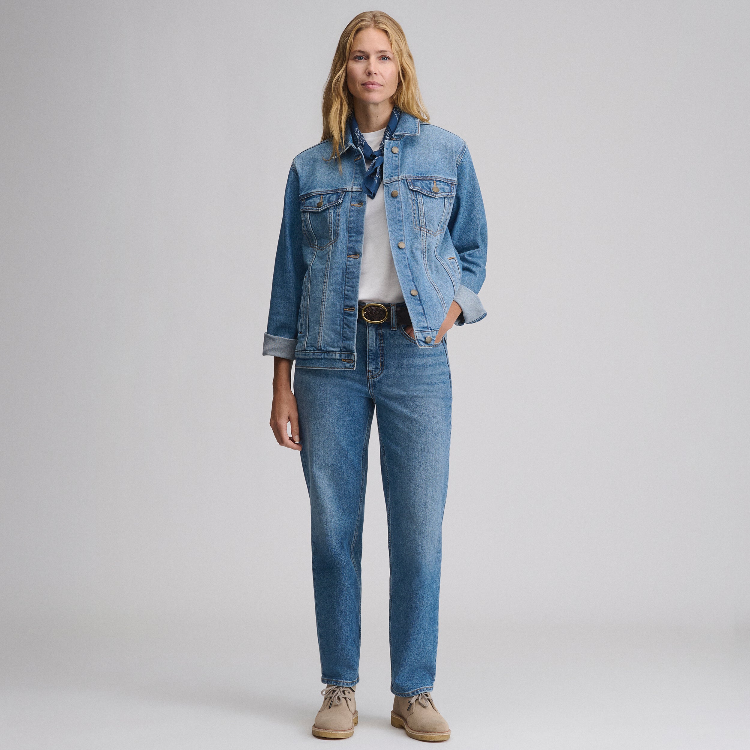Women's Iconic Denim Jacket - Image 4