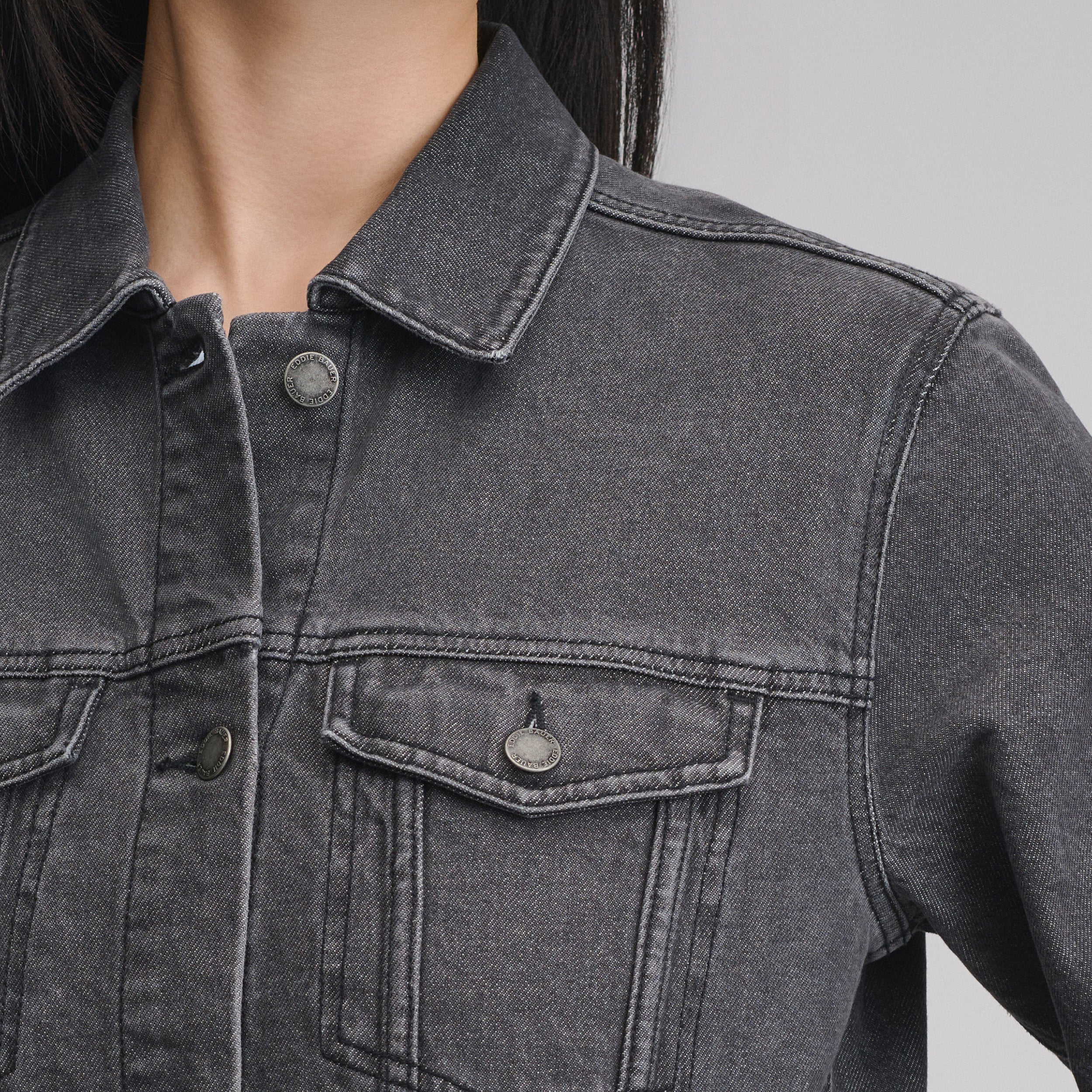 Women's Iconic Denim Jacket - Image 7