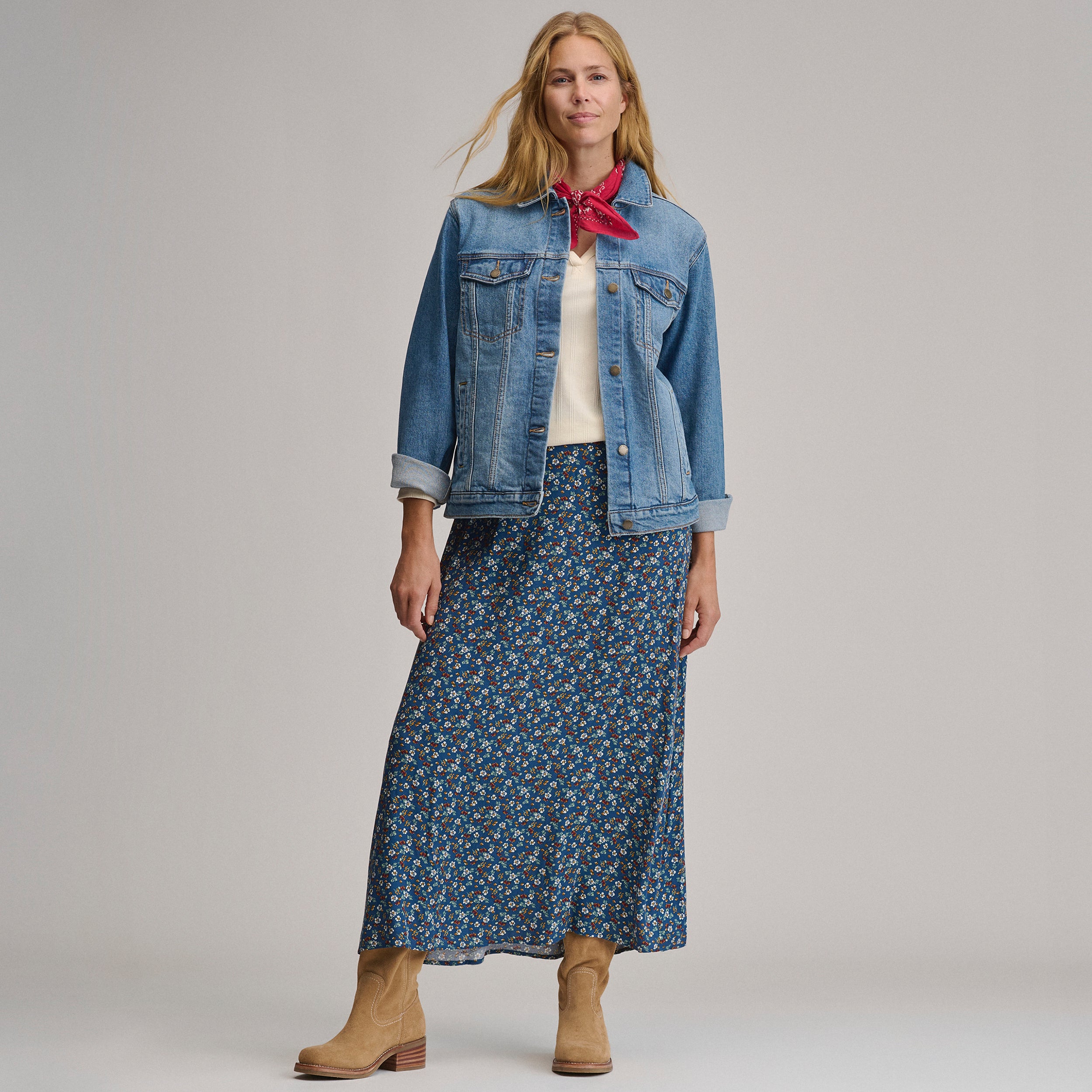 Women's Printed Midi Skirt - Image 4