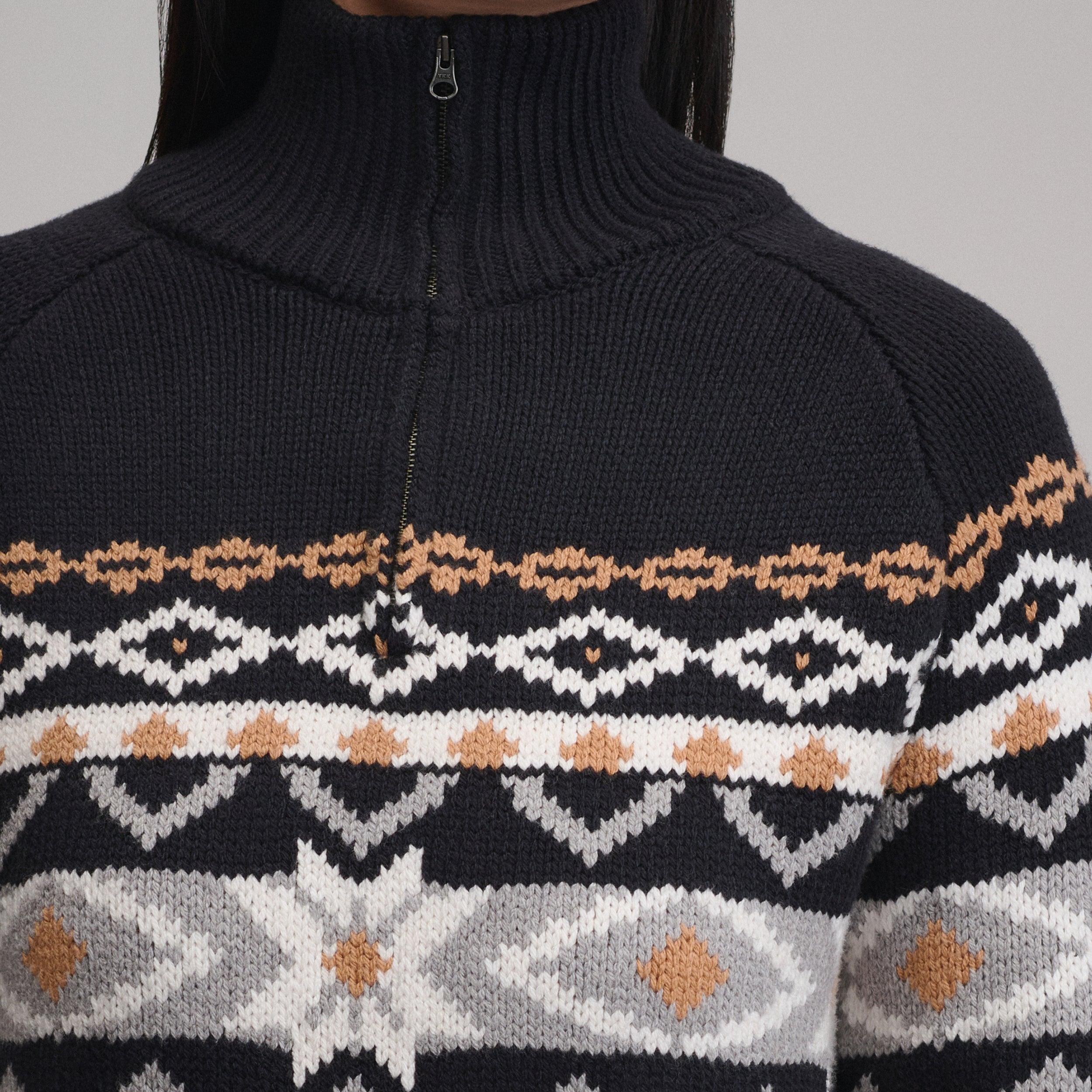 Women's Everloft Jacquard Quarter-Zip Sweater - Image 4