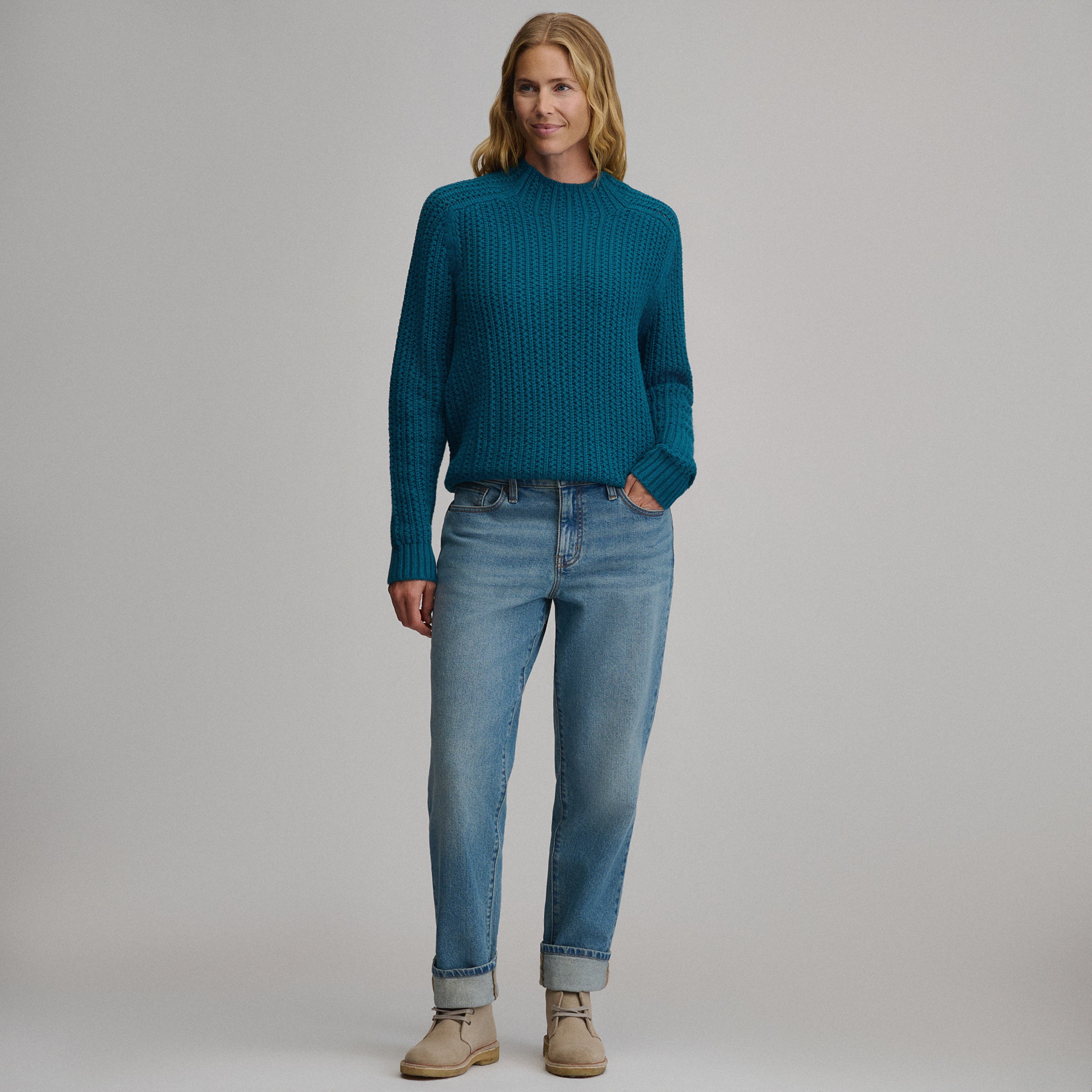 Women's Everloft Mock-Neck Sweater - Image 4