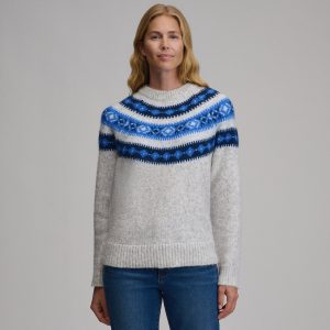 Women's Fairisle Fluffy Crew Sweater