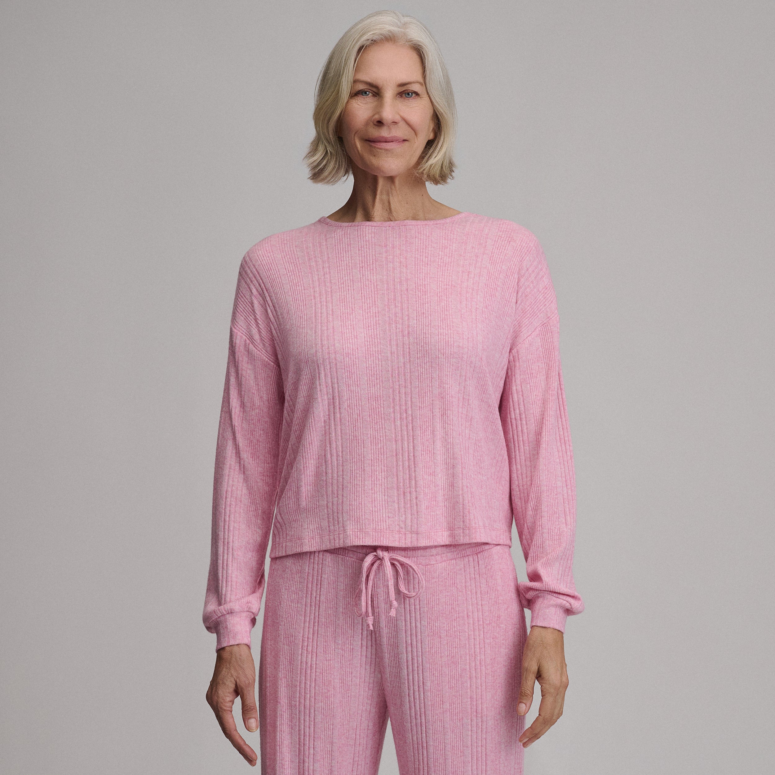 Women's Long-Sleeve Cozy Rib Crew