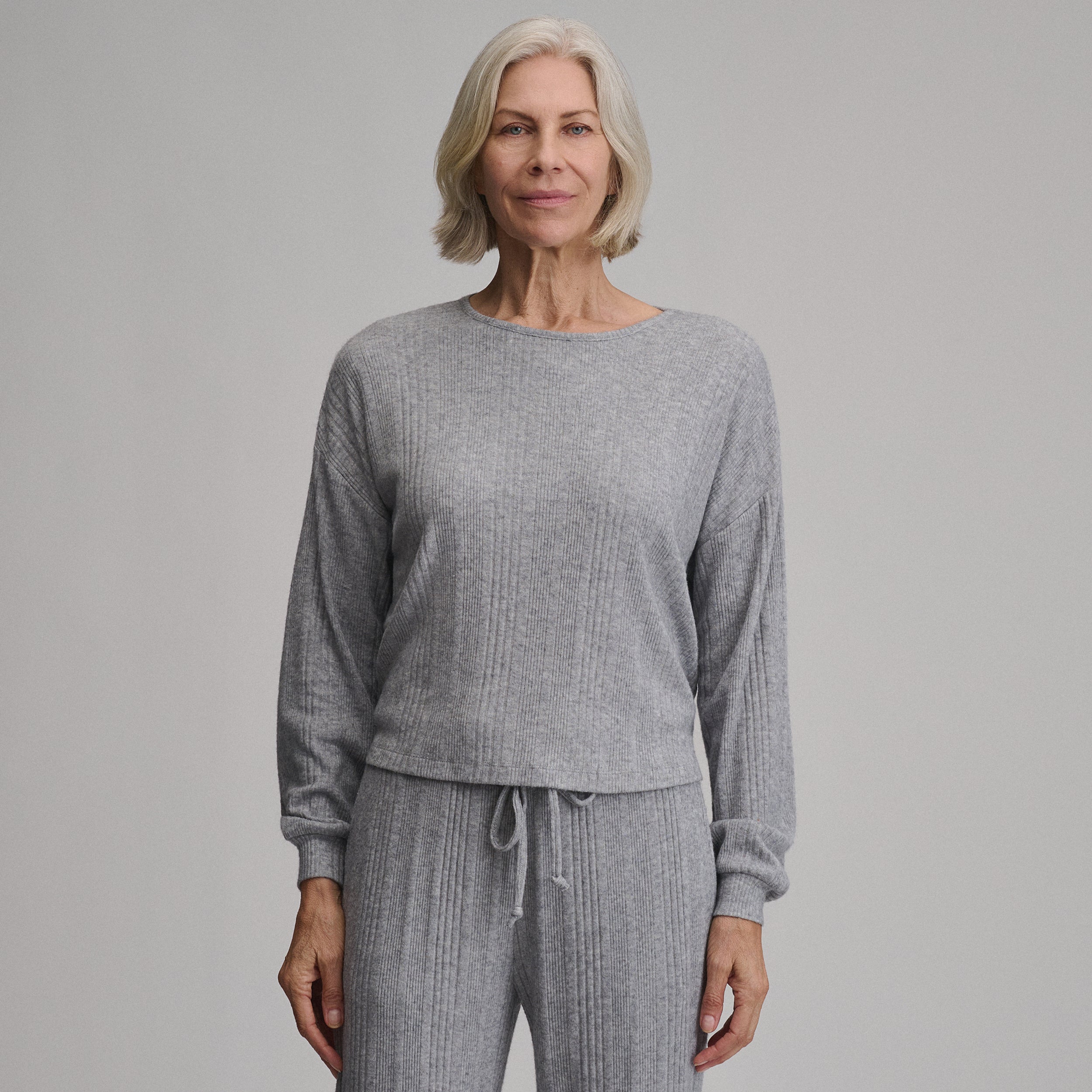 Women's Long-Sleeve Cozy Rib Crew - Image 4