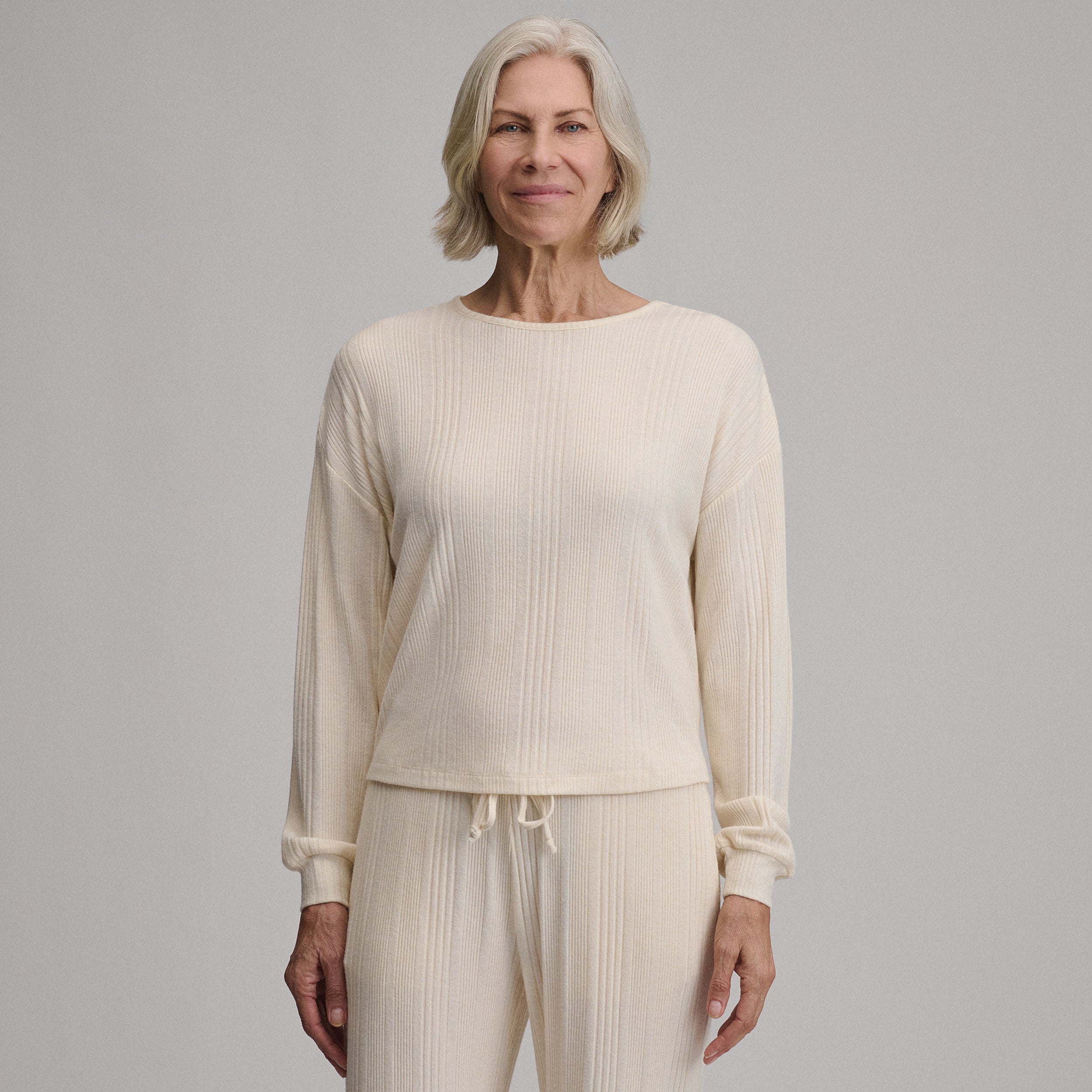 Women's Long-Sleeve Cozy Rib Crew - Image 7