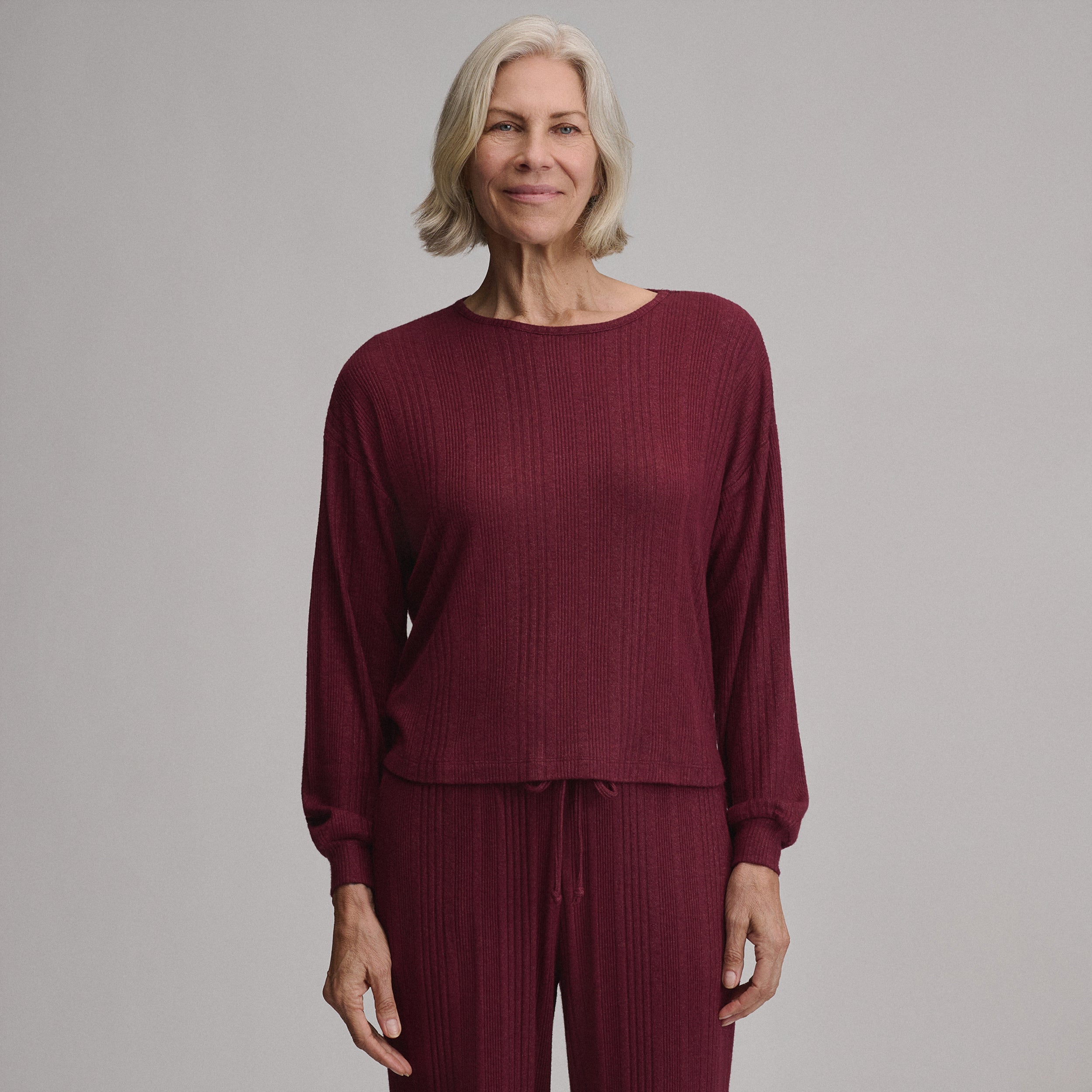 Women's Long-Sleeve Cozy Rib Crew - Image 10