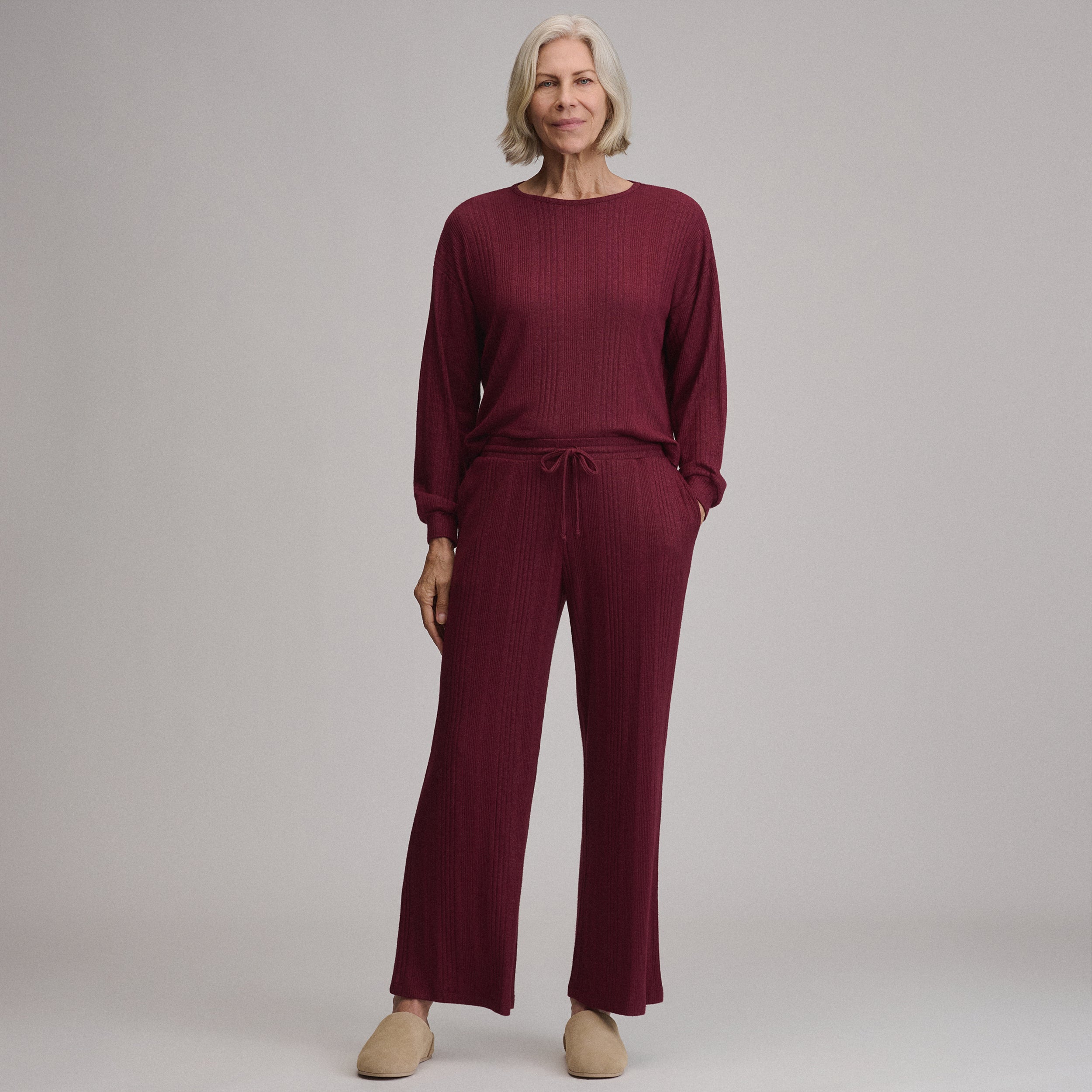 Women's Long-Sleeve Cozy Rib Crew - Image 13