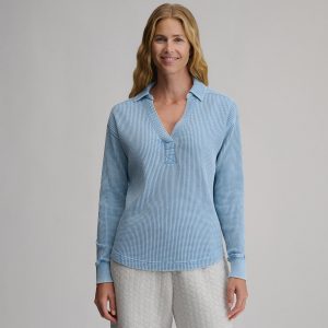Women's Lounge Thermal Johnny Collar