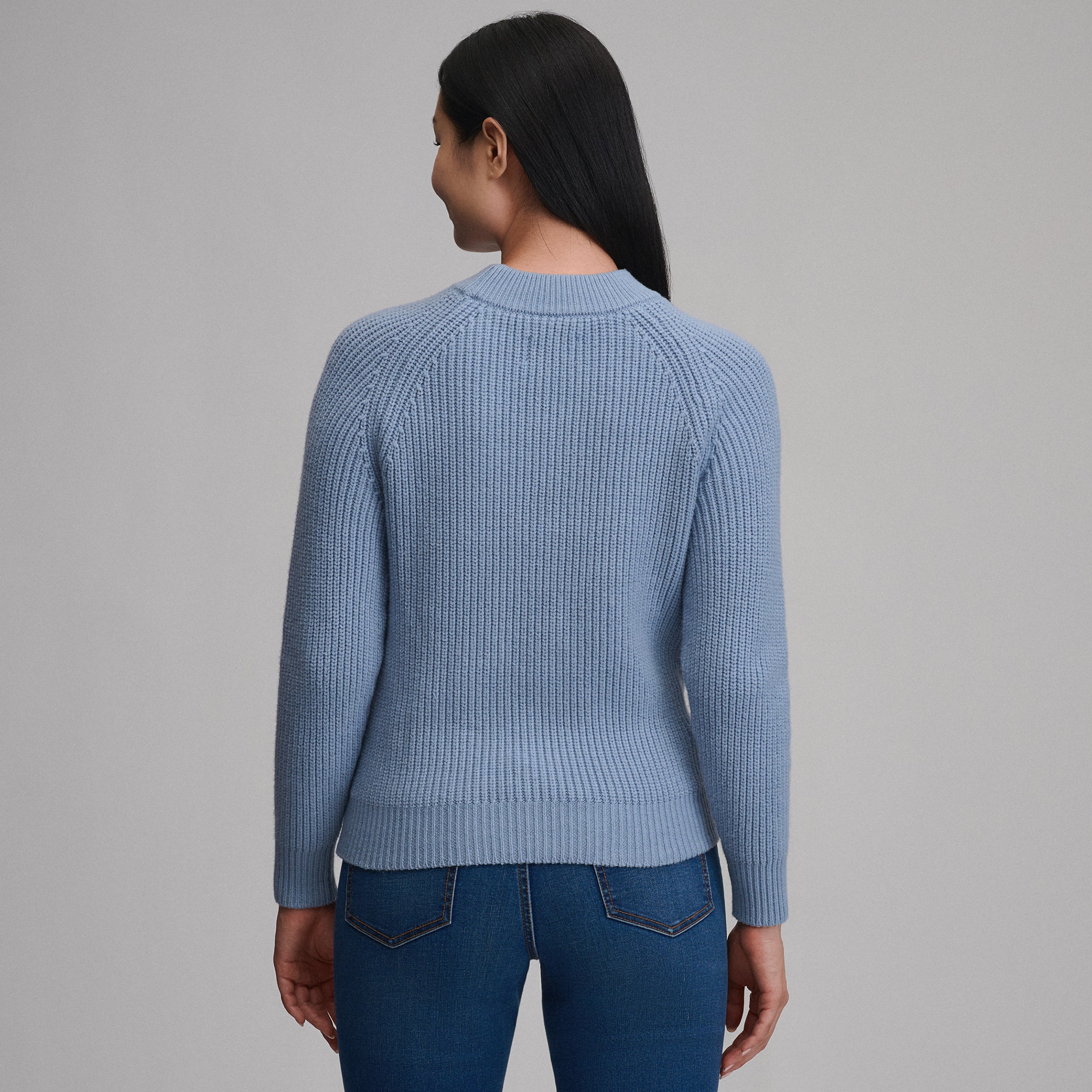 Women's Solid Mock-Neck Sweater - Image 2