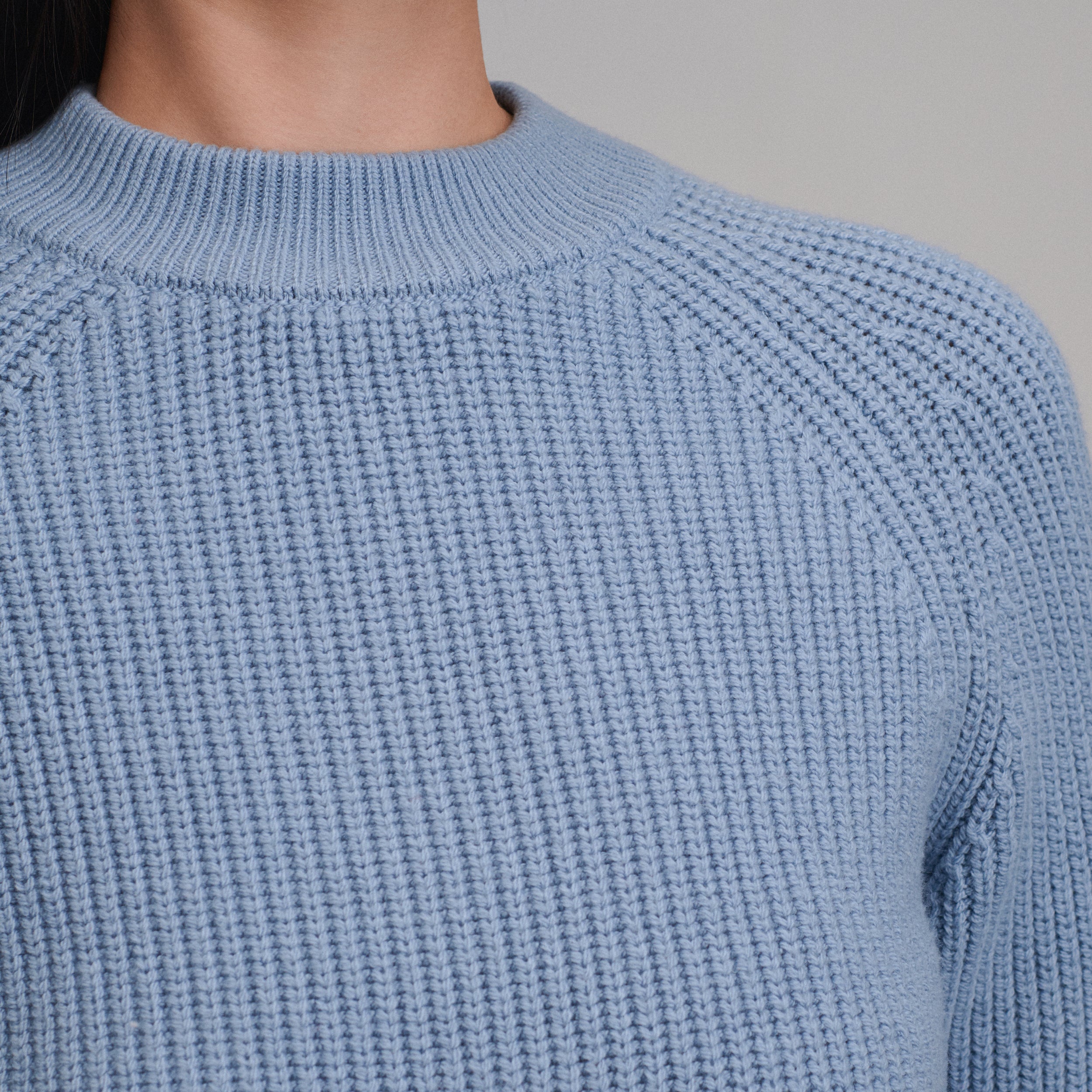 Women's Solid Mock-Neck Sweater - Image 3