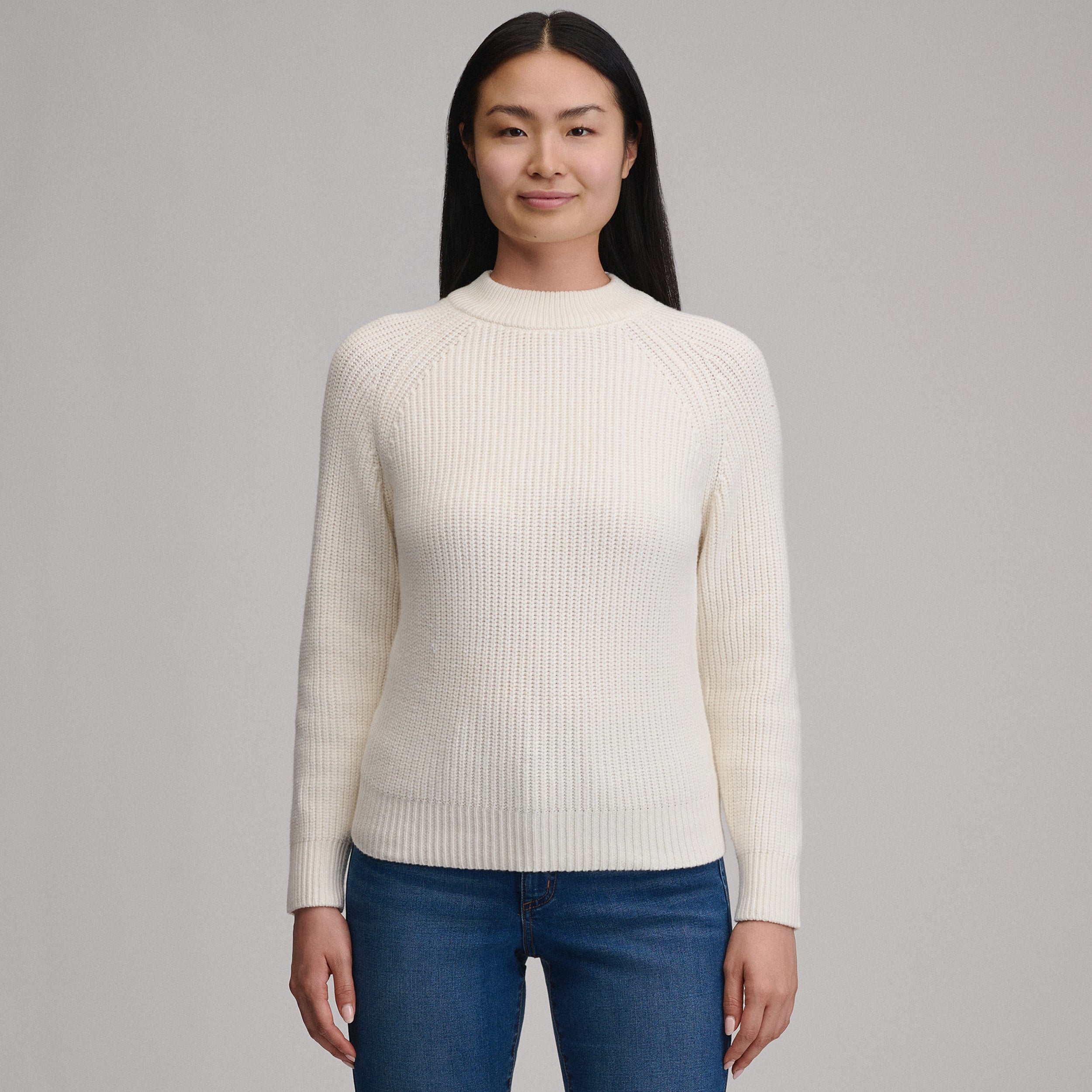 Women's Solid Mock-Neck Sweater - Image 5