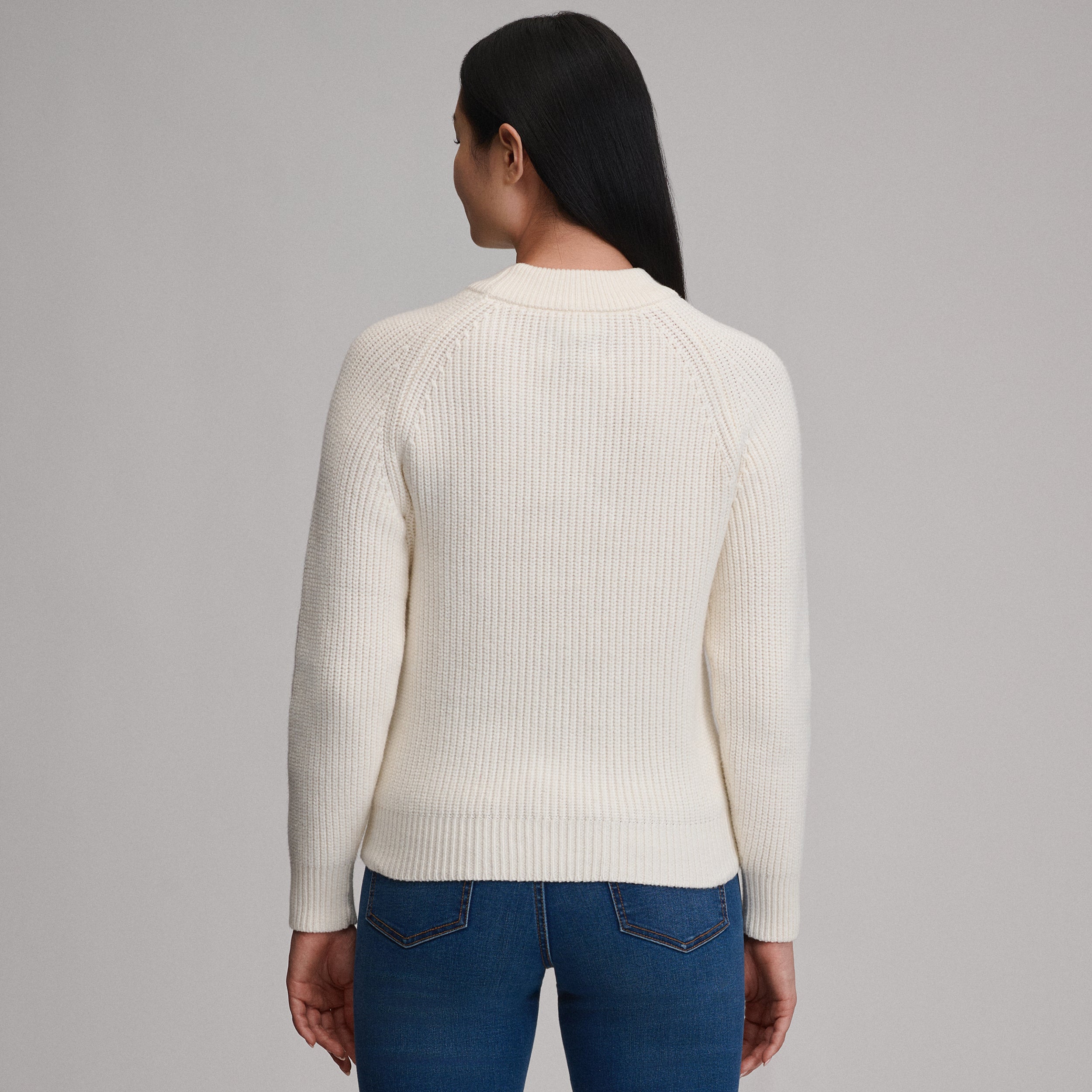 Women's Solid Mock-Neck Sweater - Image 8