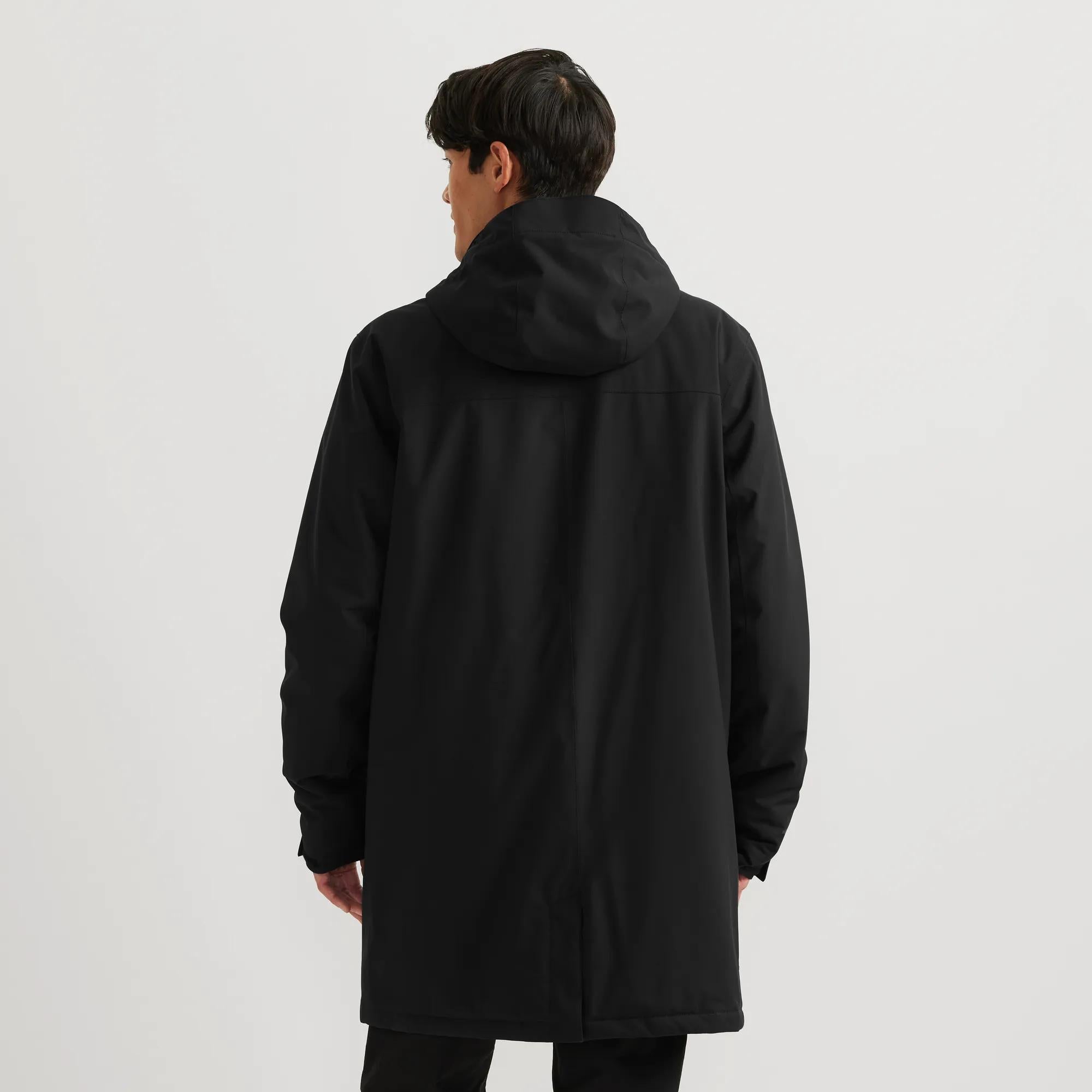 Men's Mainstay Insulated Waterproof Hooded Trench Coat - Image 17