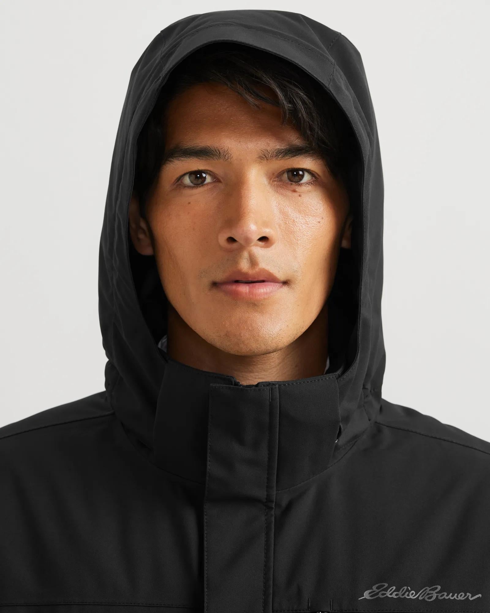Men's Mainstay Insulated Waterproof Hooded Trench Coat - Image 18