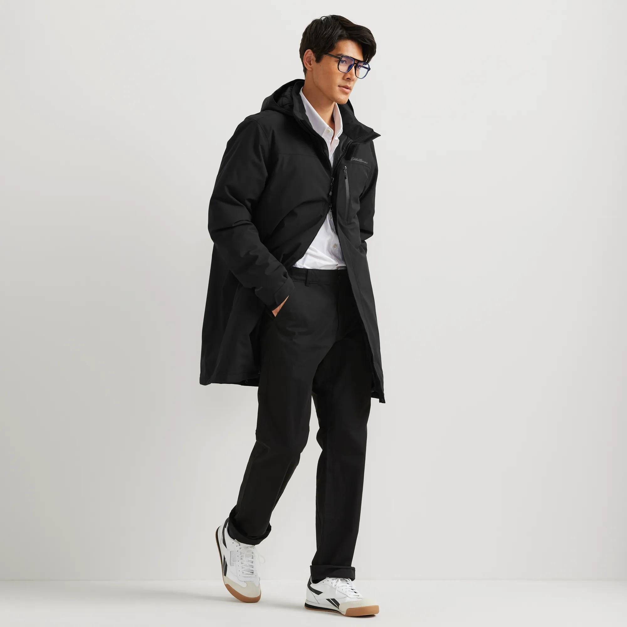 Men's Mainstay Insulated Waterproof Hooded Trench Coat - Image 16