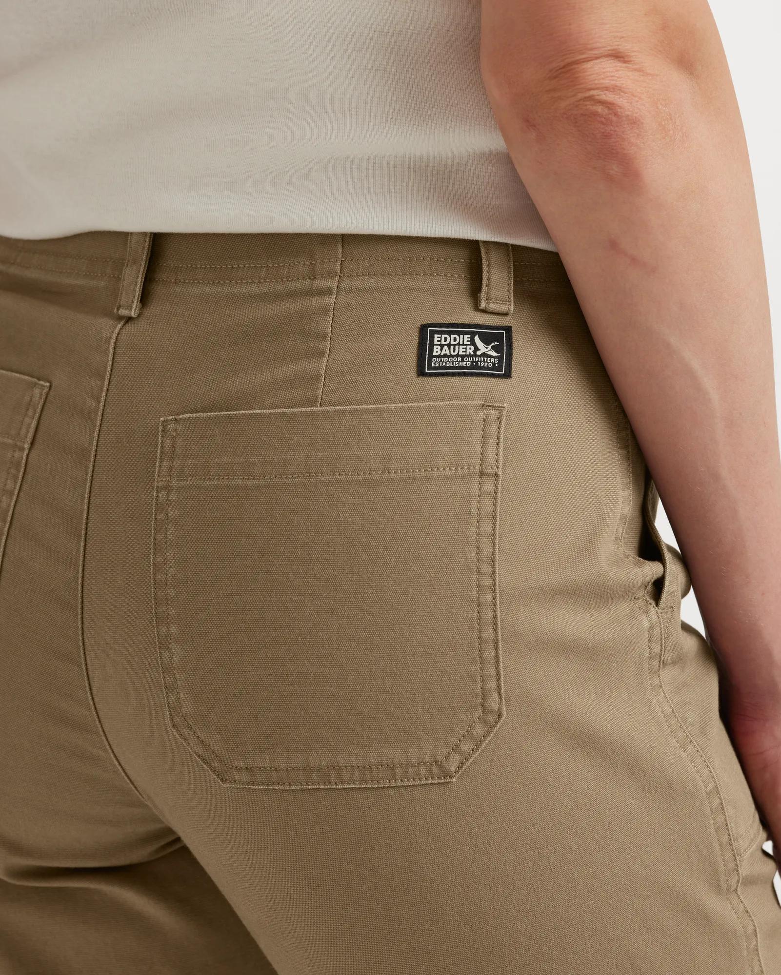 Women's Utility Stretch Canvas Kick Cropped Pants - Image 7
